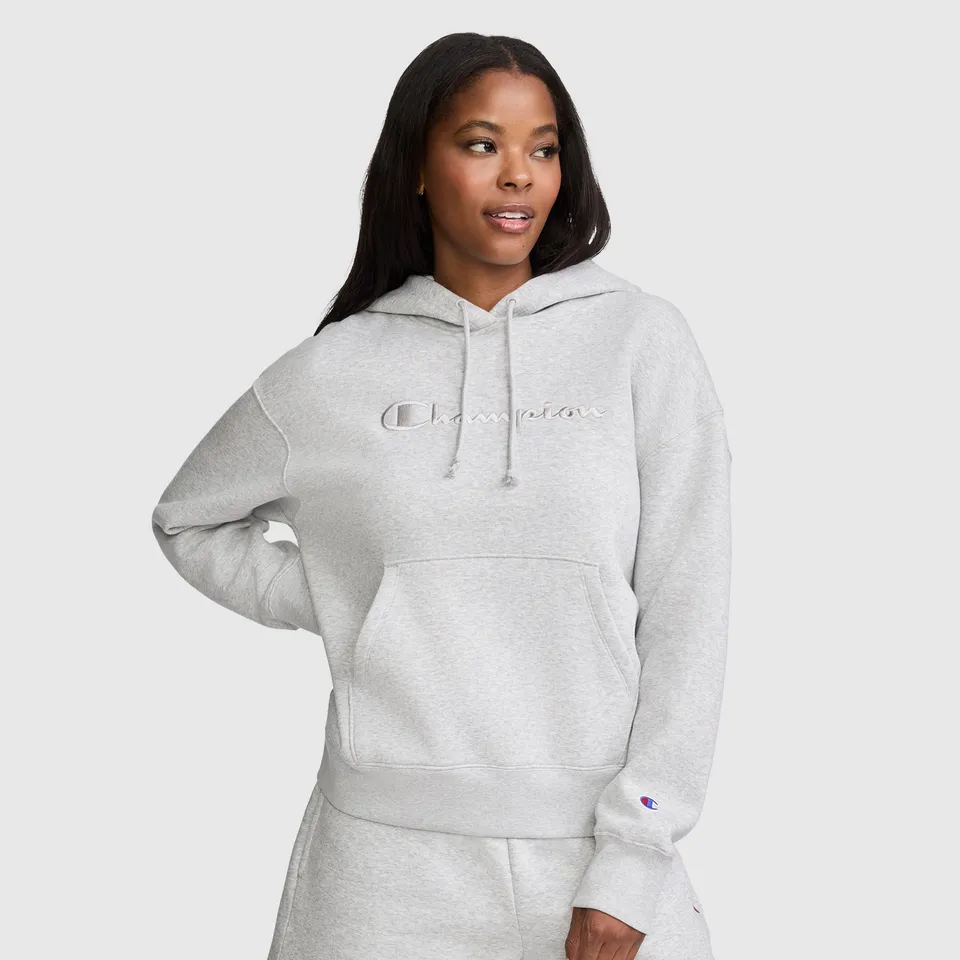 Champion Powerblend Tonal Script Freshman hoodie gris