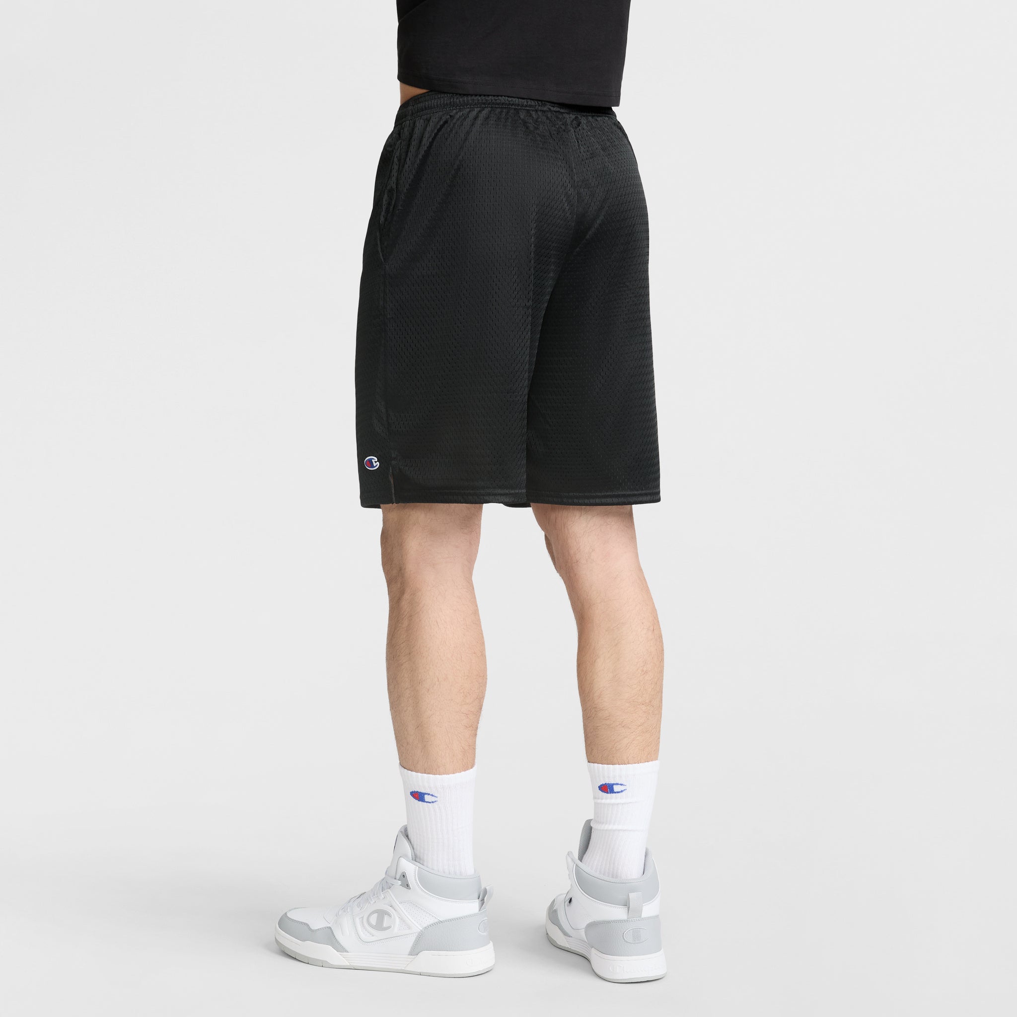 Champion 9" Classic Mesh Shorts C Logo short mesh noir 9 pouces