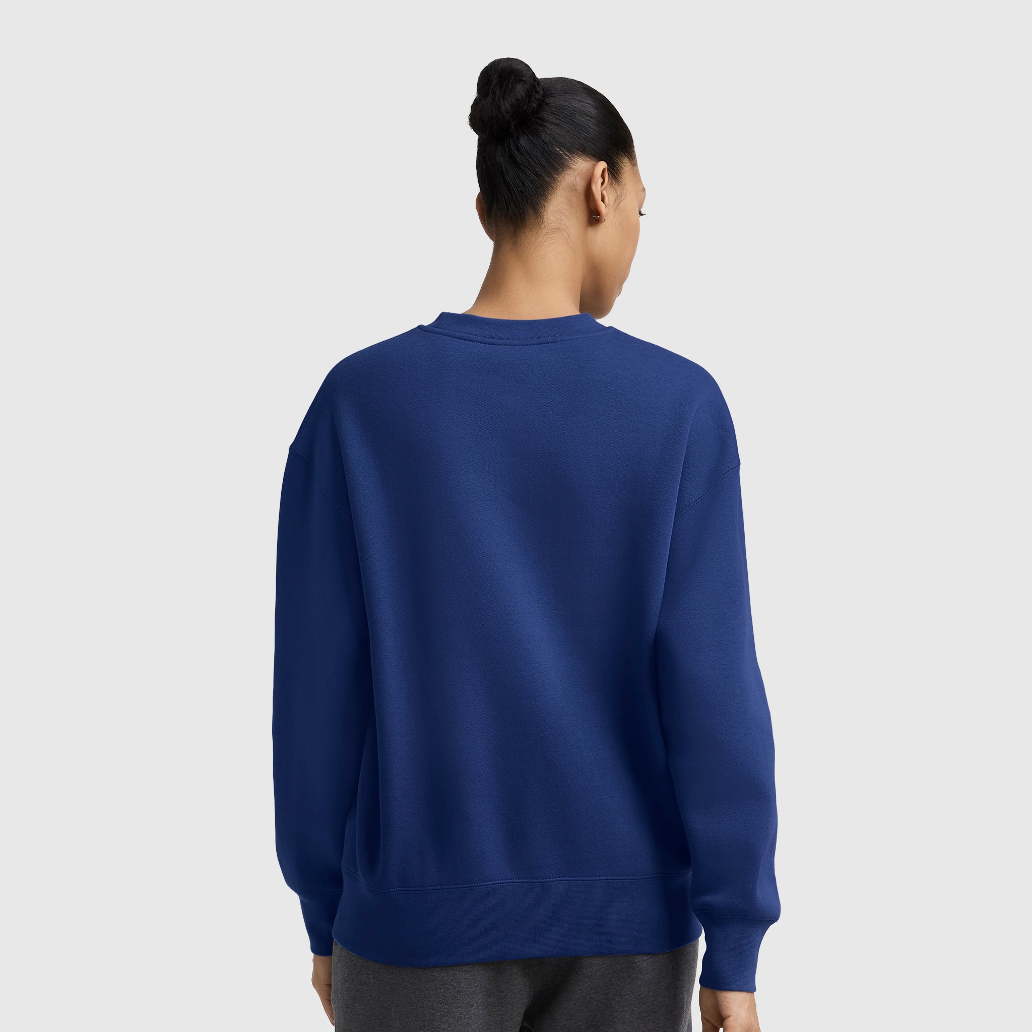 Champion Powerblend Crewneck Sweatshirt sweat femme Blue Depths