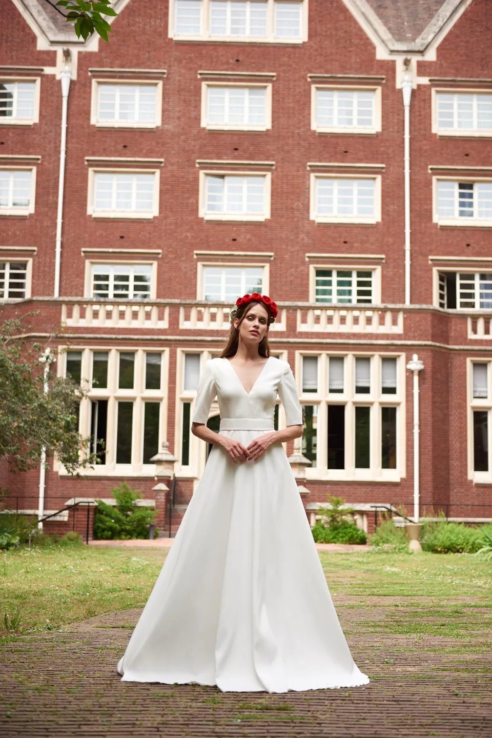 Maison Floret Sur-mesure Fred robe de mariée satin duchesse