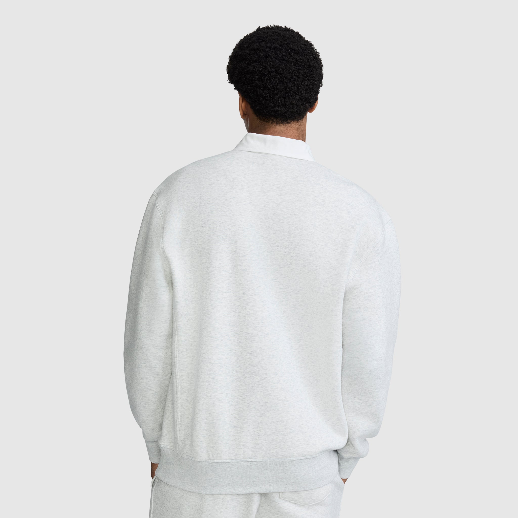 Champion Fleece Rugby sweat Platinum Silver Heather