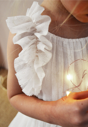 Le Jour de Notre Oui Scarlett tenue enfant blanche mariage