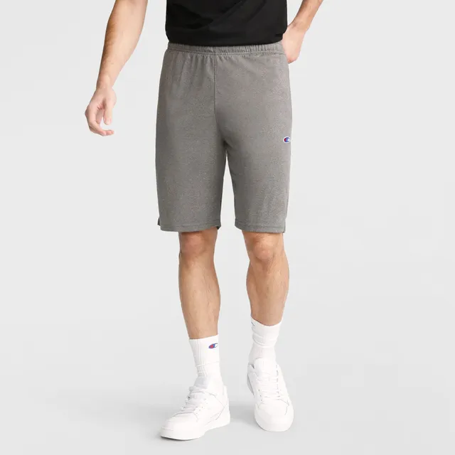 Champion 9" Short coton gris jersey cordon 9 pouces