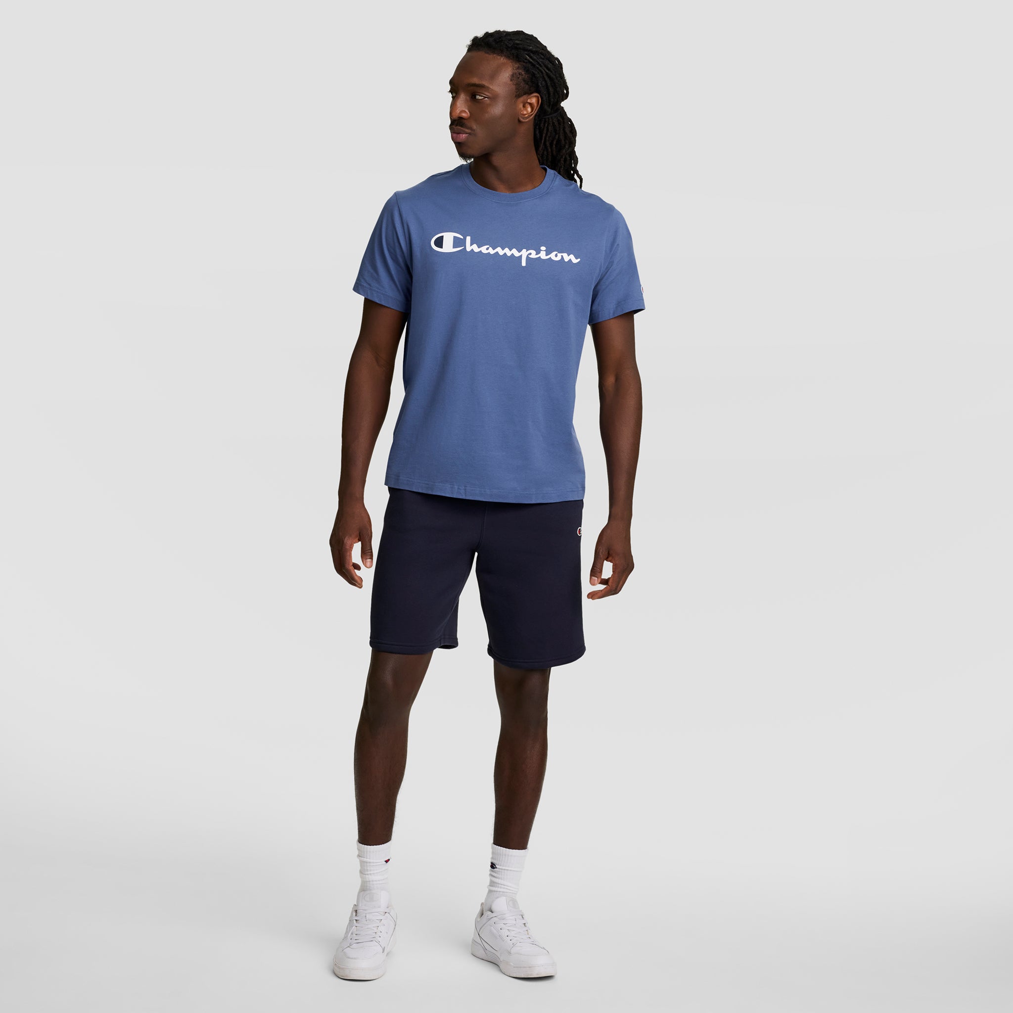 Champion Powerblend 10" Short molleton homme Bleu marine