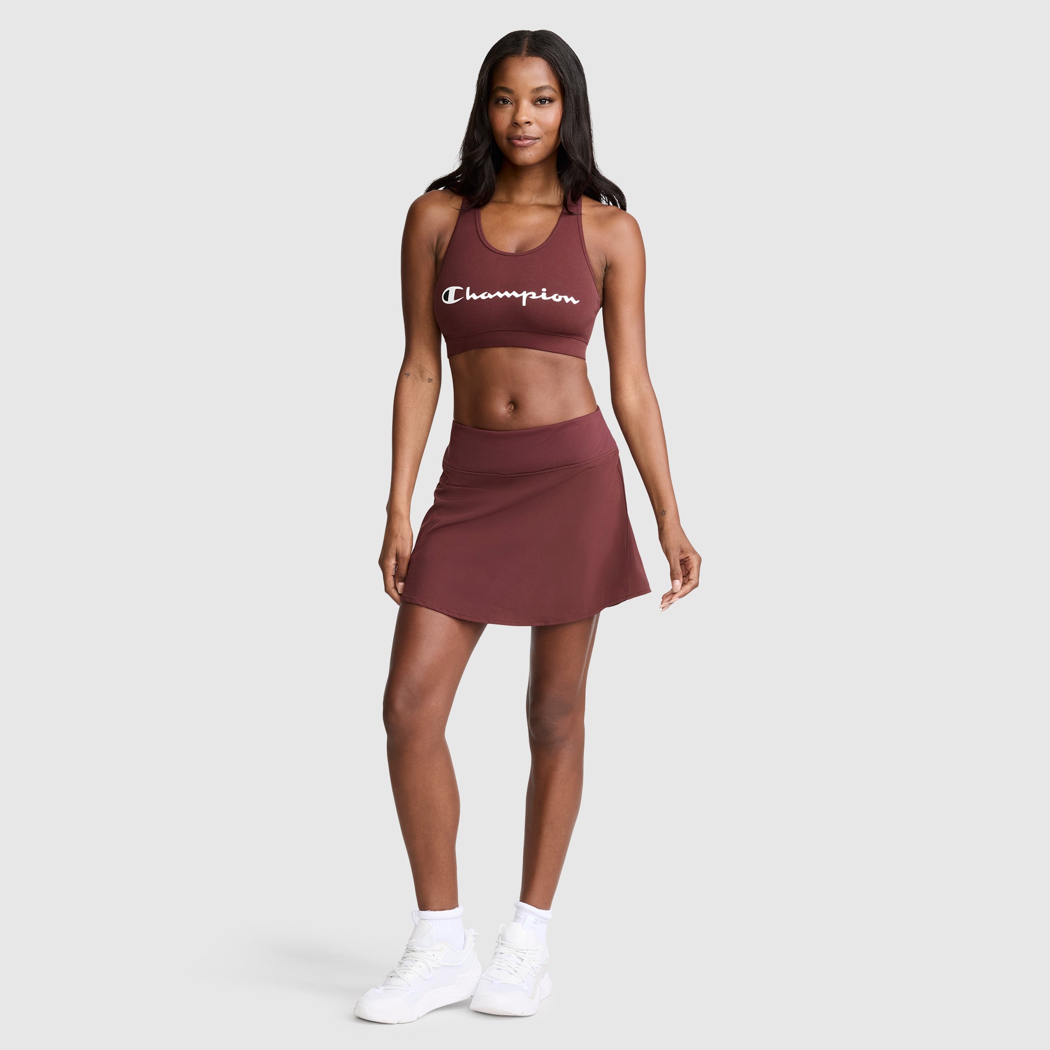 Champion Courtside Skort jupe-short Bitter Chocolate stretch