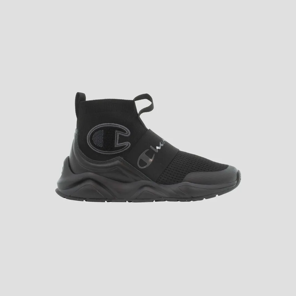 Champion Rally Pro baskets enfant noir stealth montantes