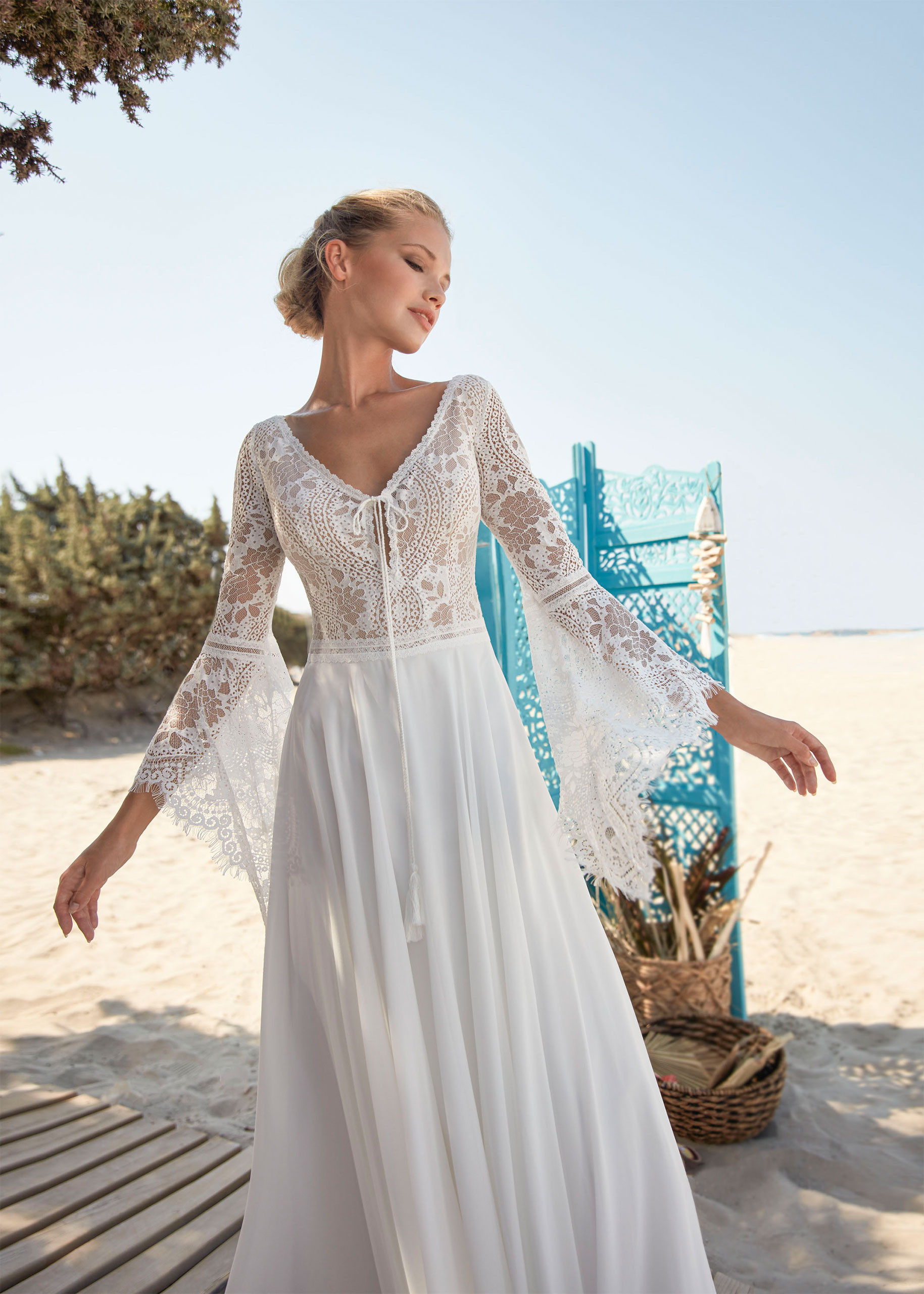 Hervé Paris Boho Destination Vias robe mariée bohème