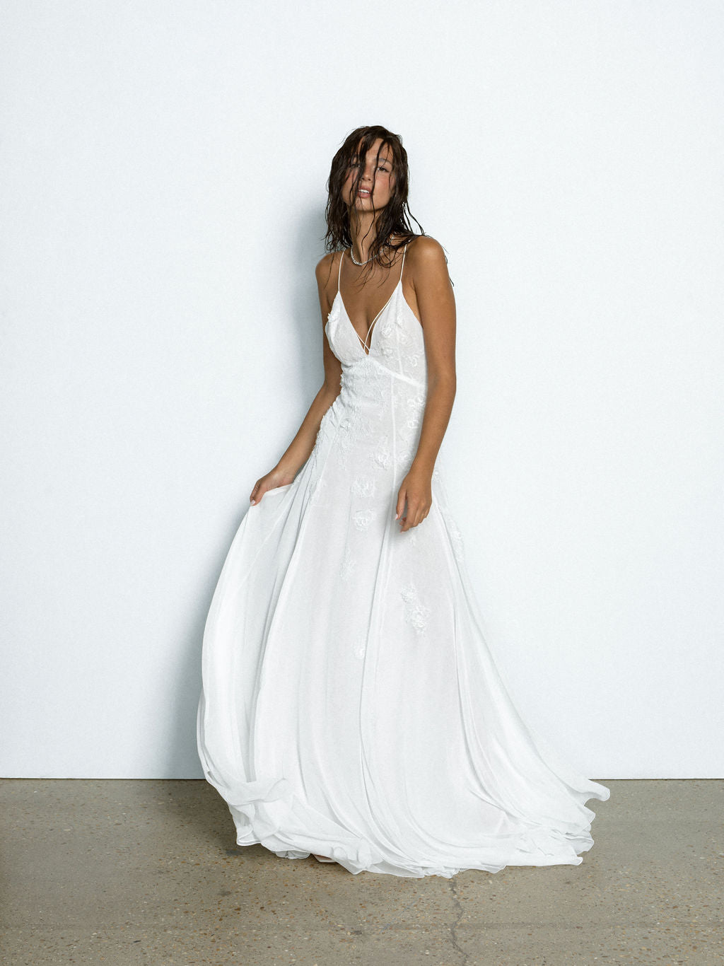 Rime Arodaky Bridal Eden robe de mariée mousseline brodée