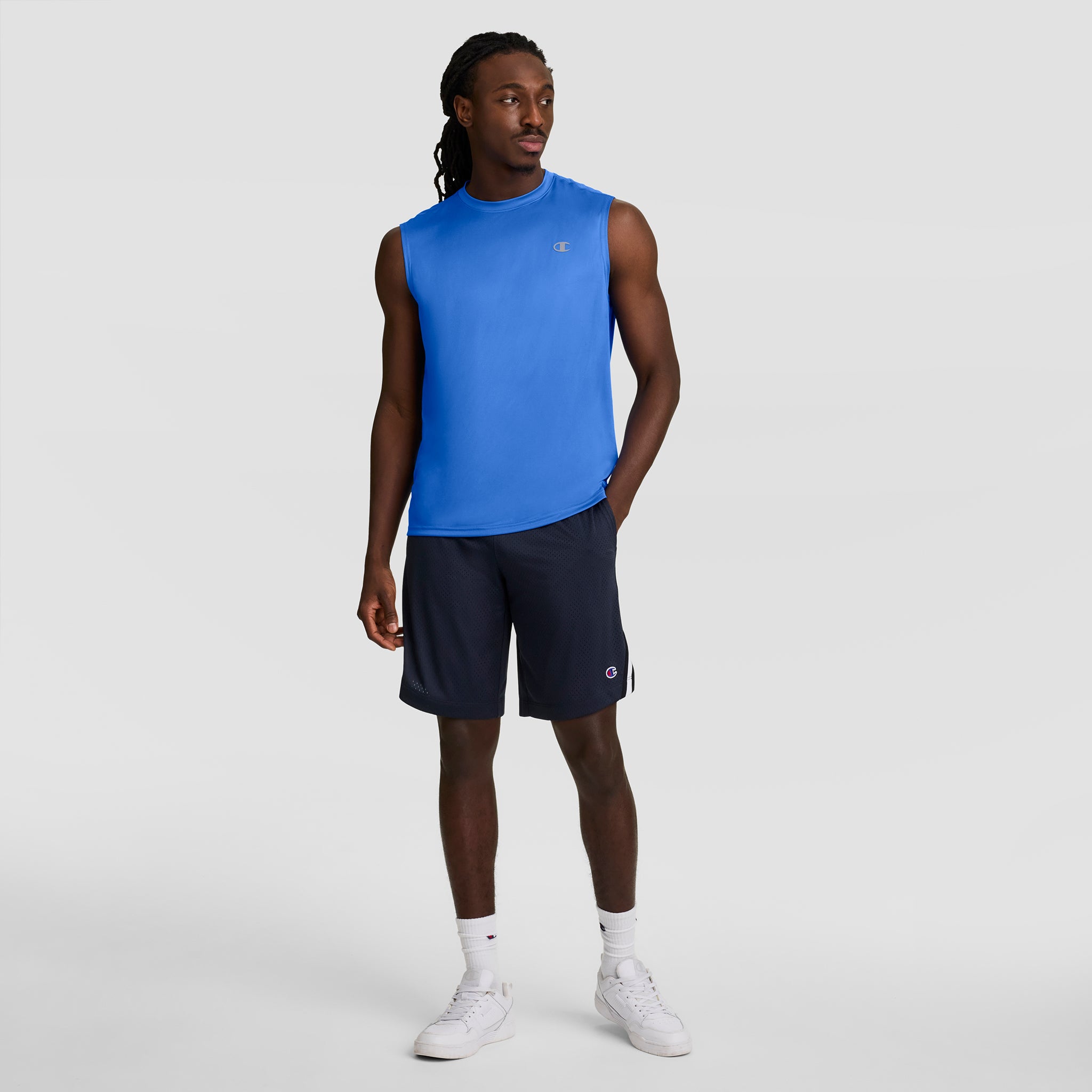 Champion Sport Muscle Tank débardeur homme bleu respirant