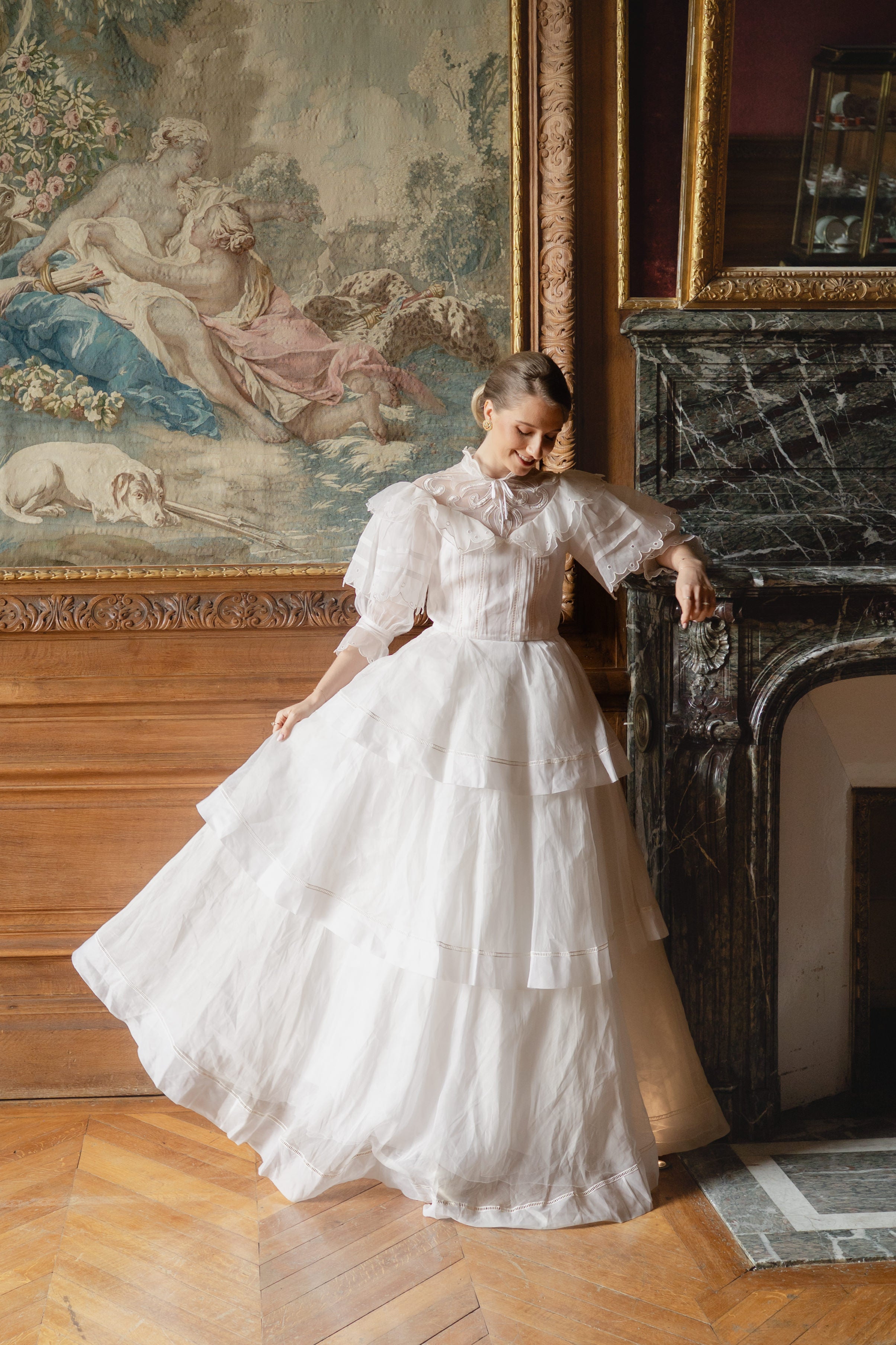 Solène Gisèle La mariée robe Prudence tulle ivoire