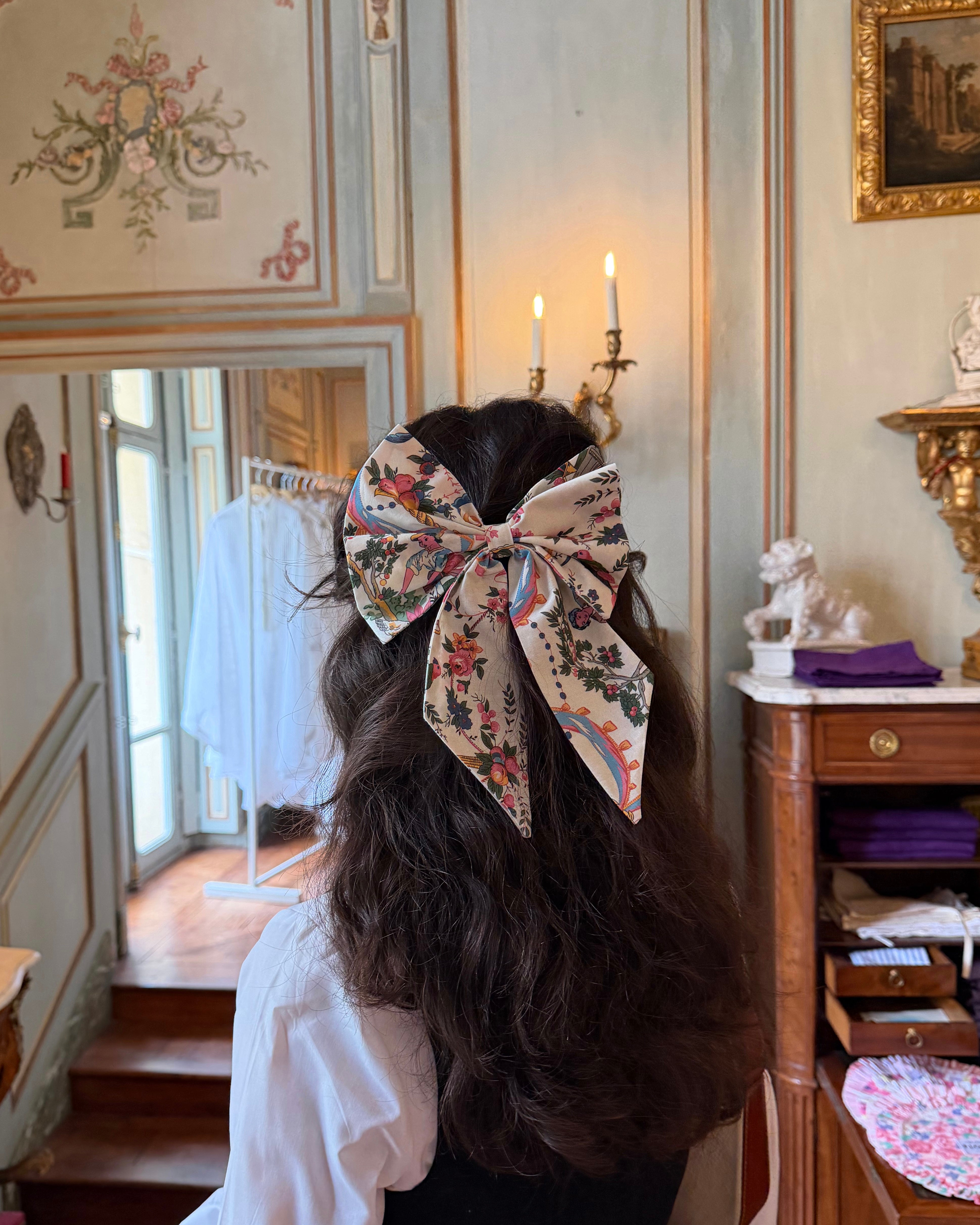 Solène Gisèle Signature Vincennes nœud coton toile Jouy 15x20