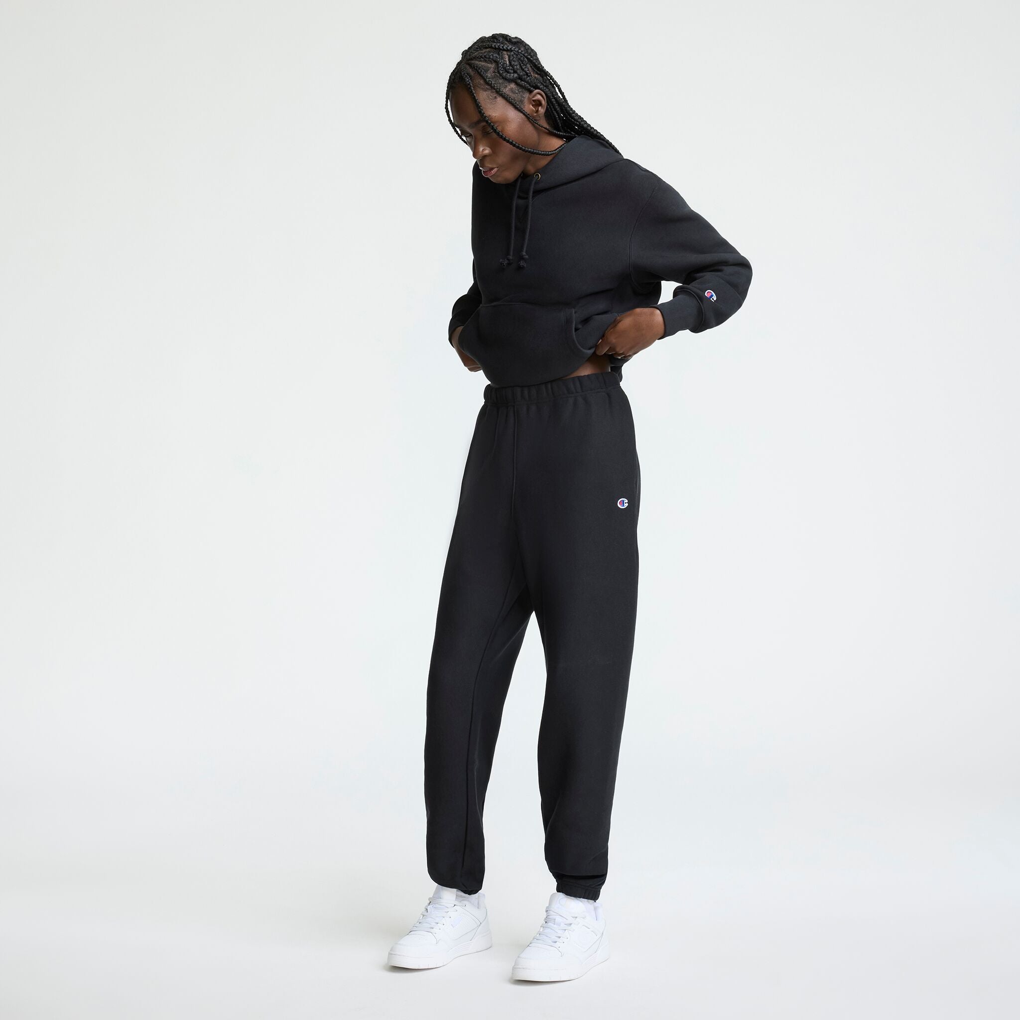 Champion Reverse Weave Cinched jogging noir Black resserré