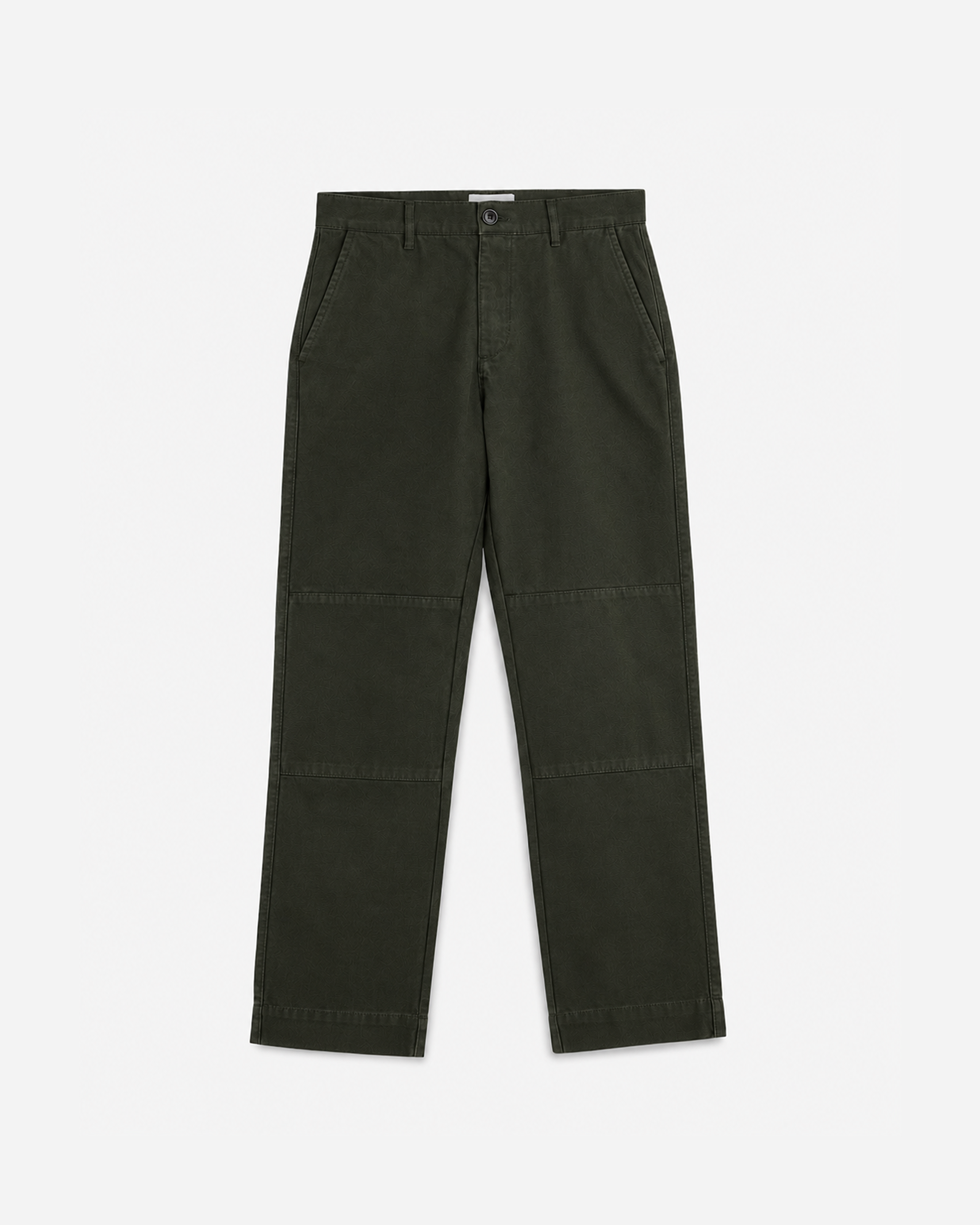 LAFAURIE GABIN Canevas Vert Sapin pantalon coton