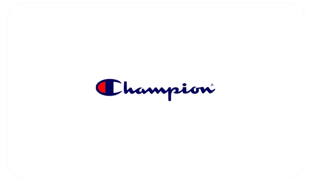 Champion Gift Cards E-Gift Card carte cadeau logo blanc 25