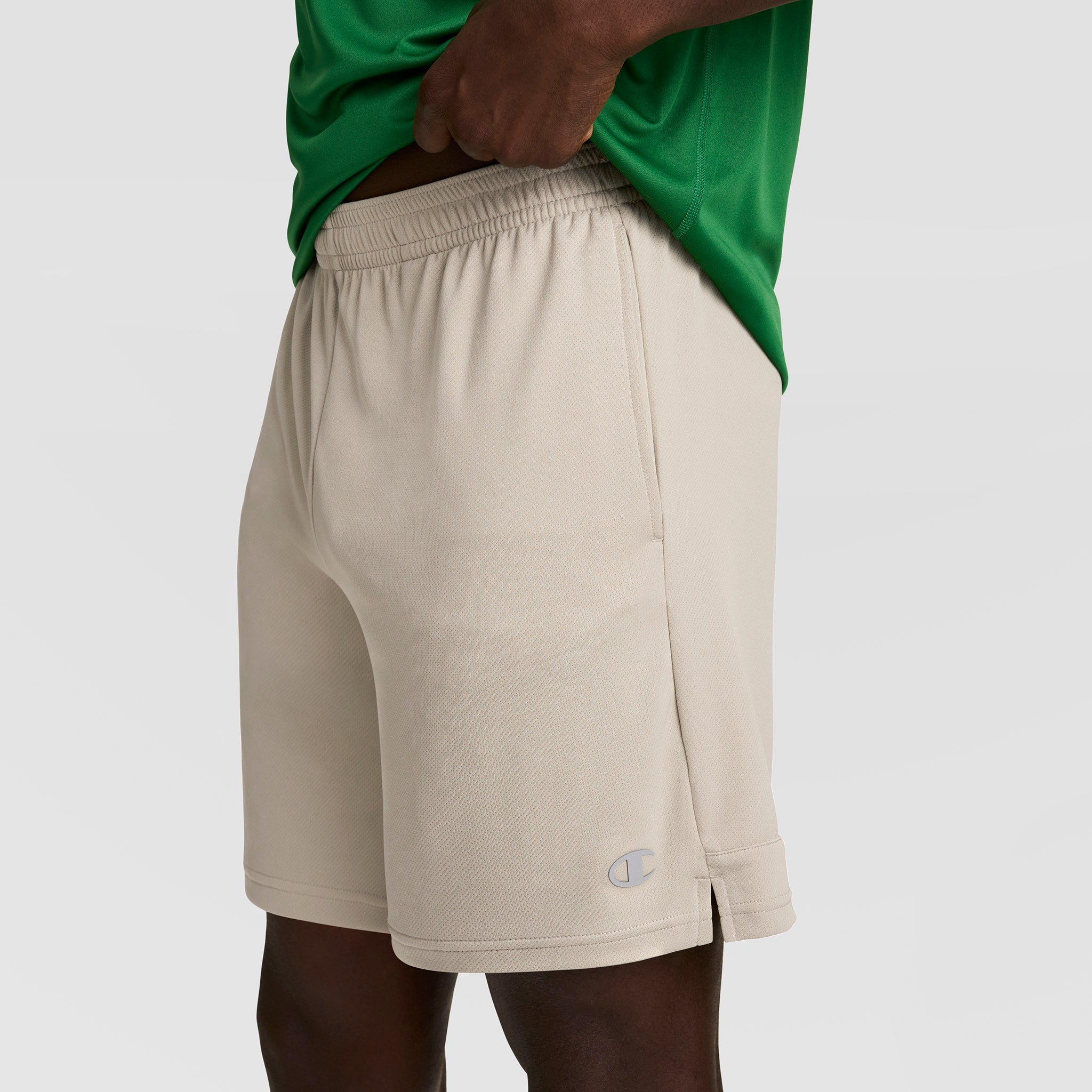 Champion 7" short sport homme beige séchage rapide