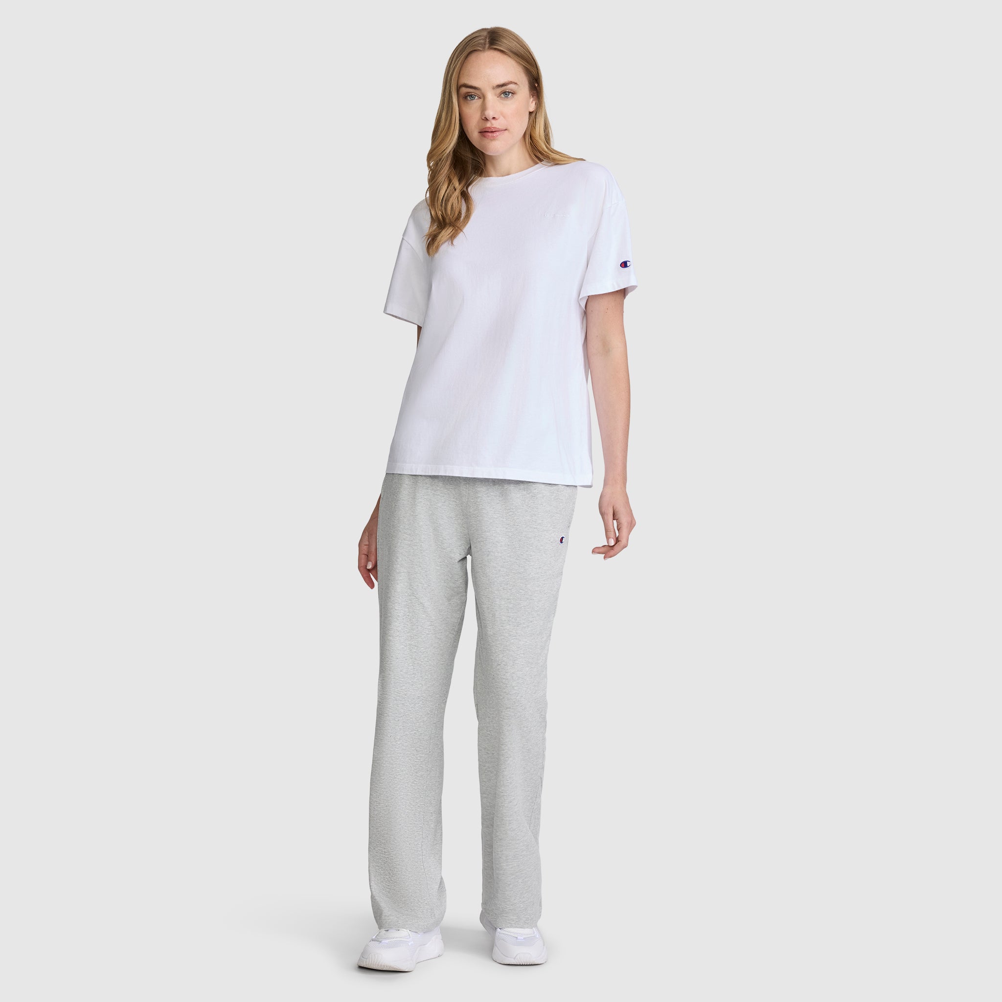 Champion Pants Lightweight pantalon jogging gris coton taille élastique