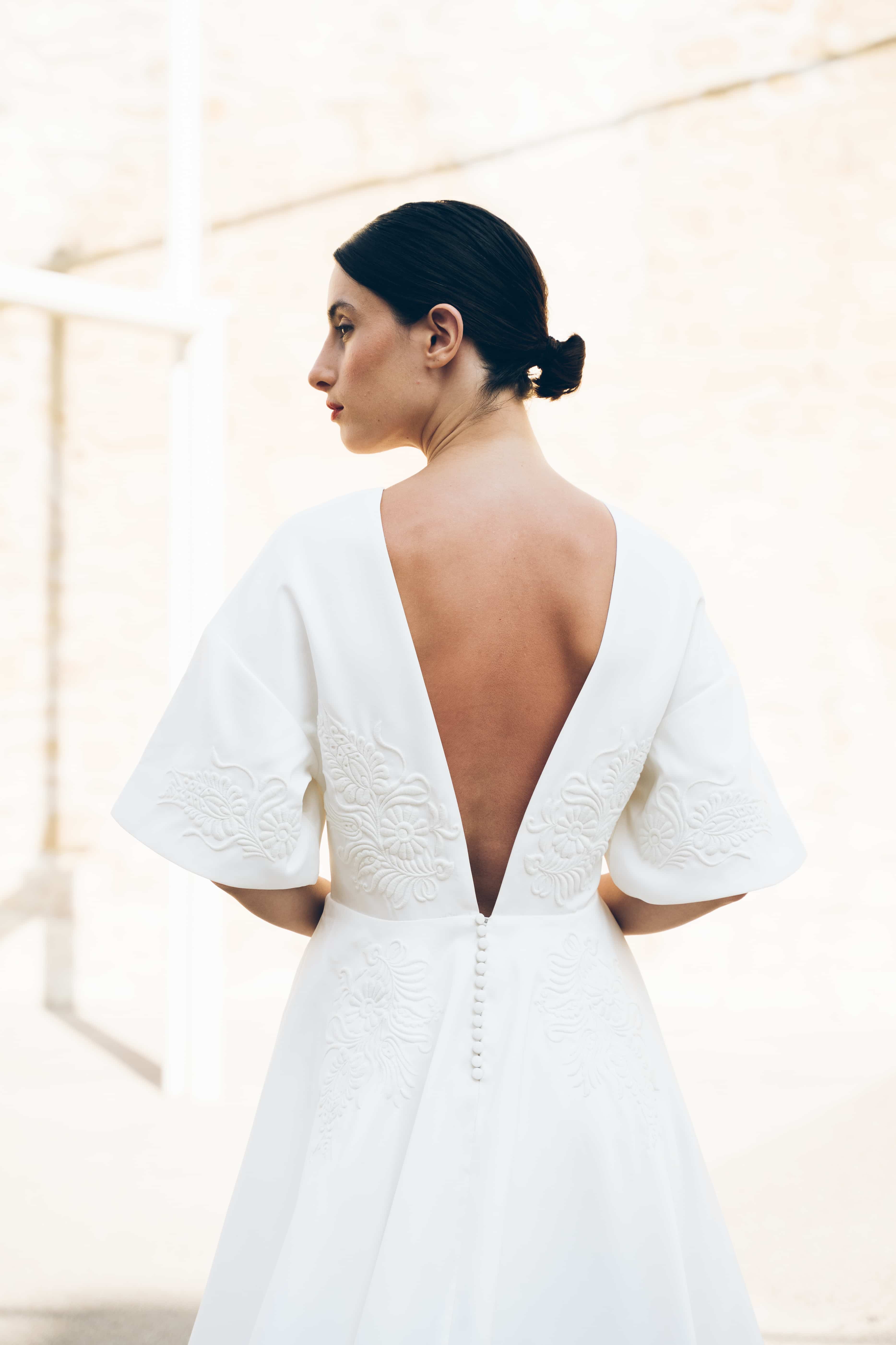 Maison Floret Sur-mesure Kaspar robe satin kimono