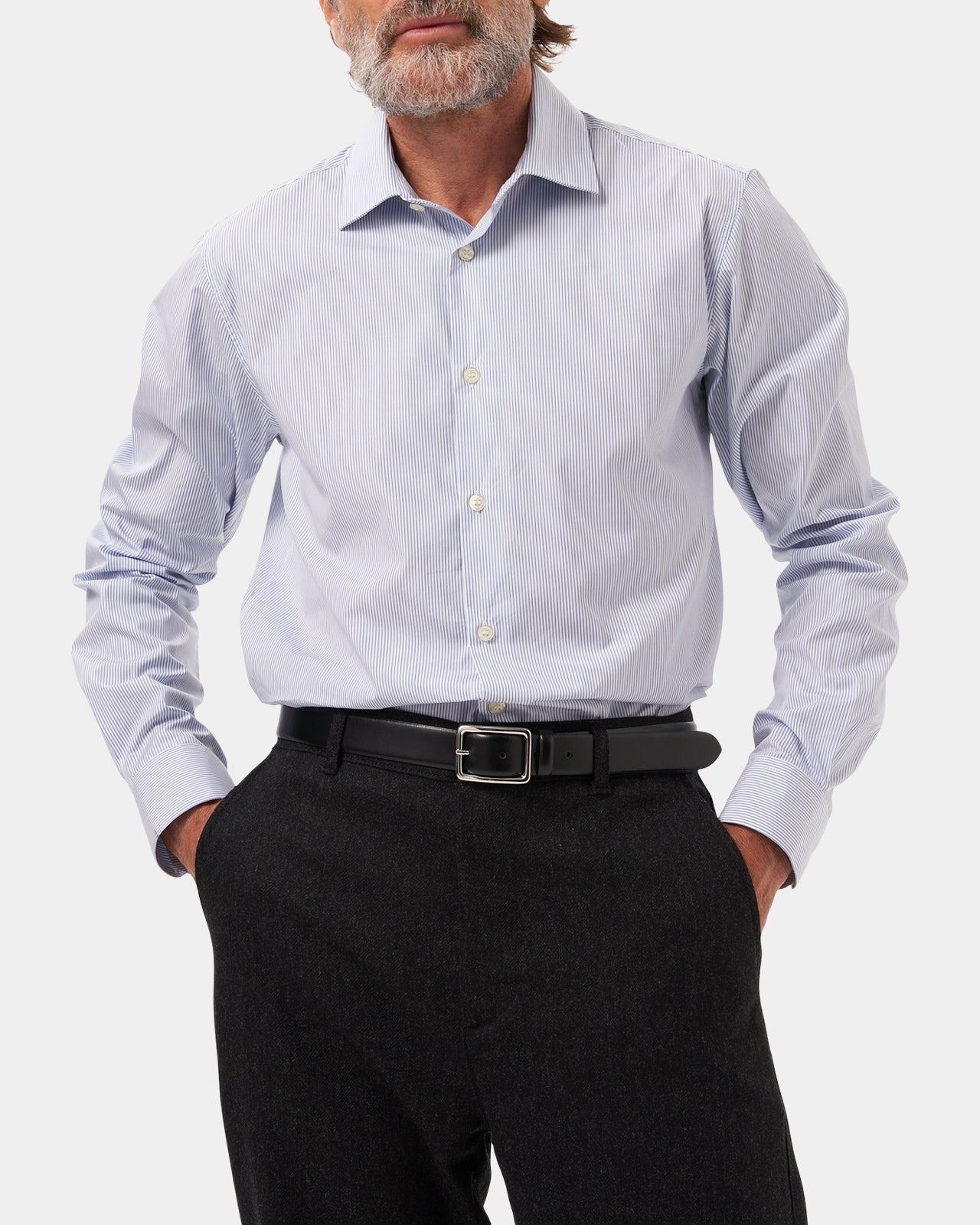 LAFAURIE LUTECE chemise blanc navy rayée coton