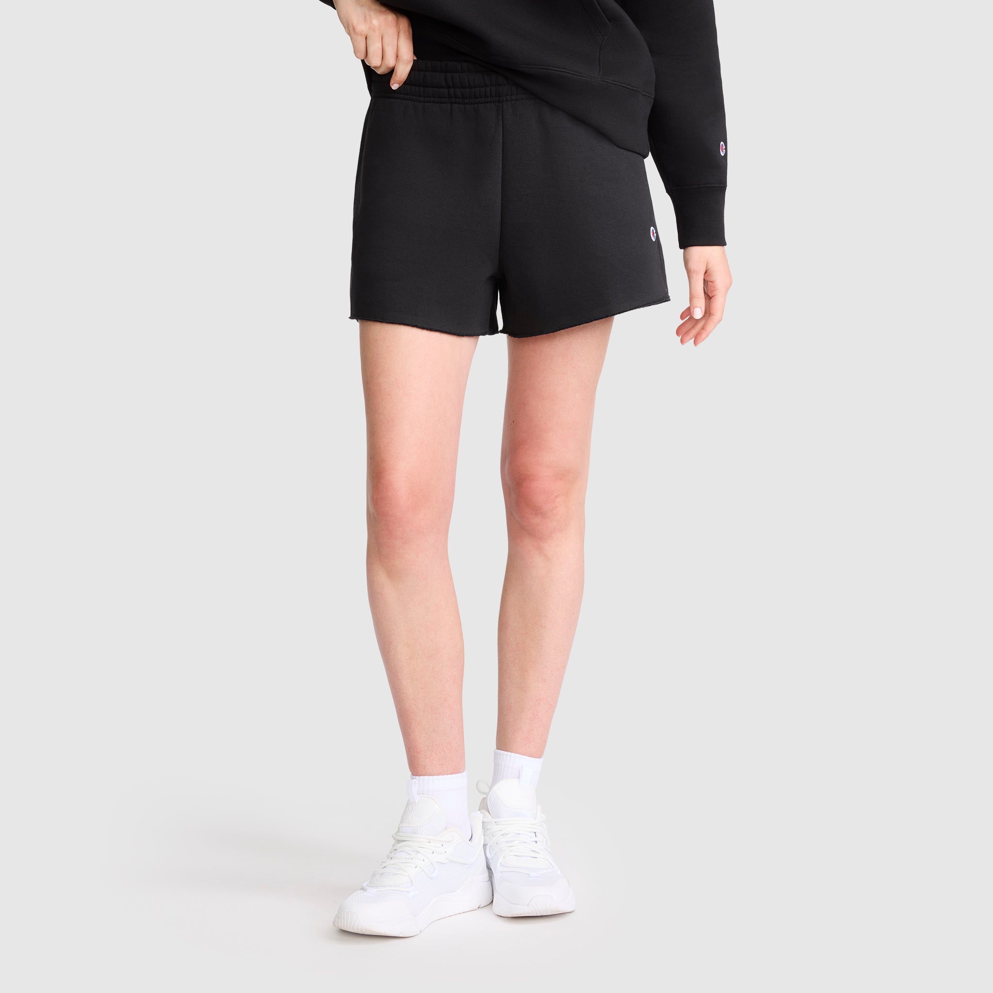 Champion Powerblend short femme noir 3 pouces molleton