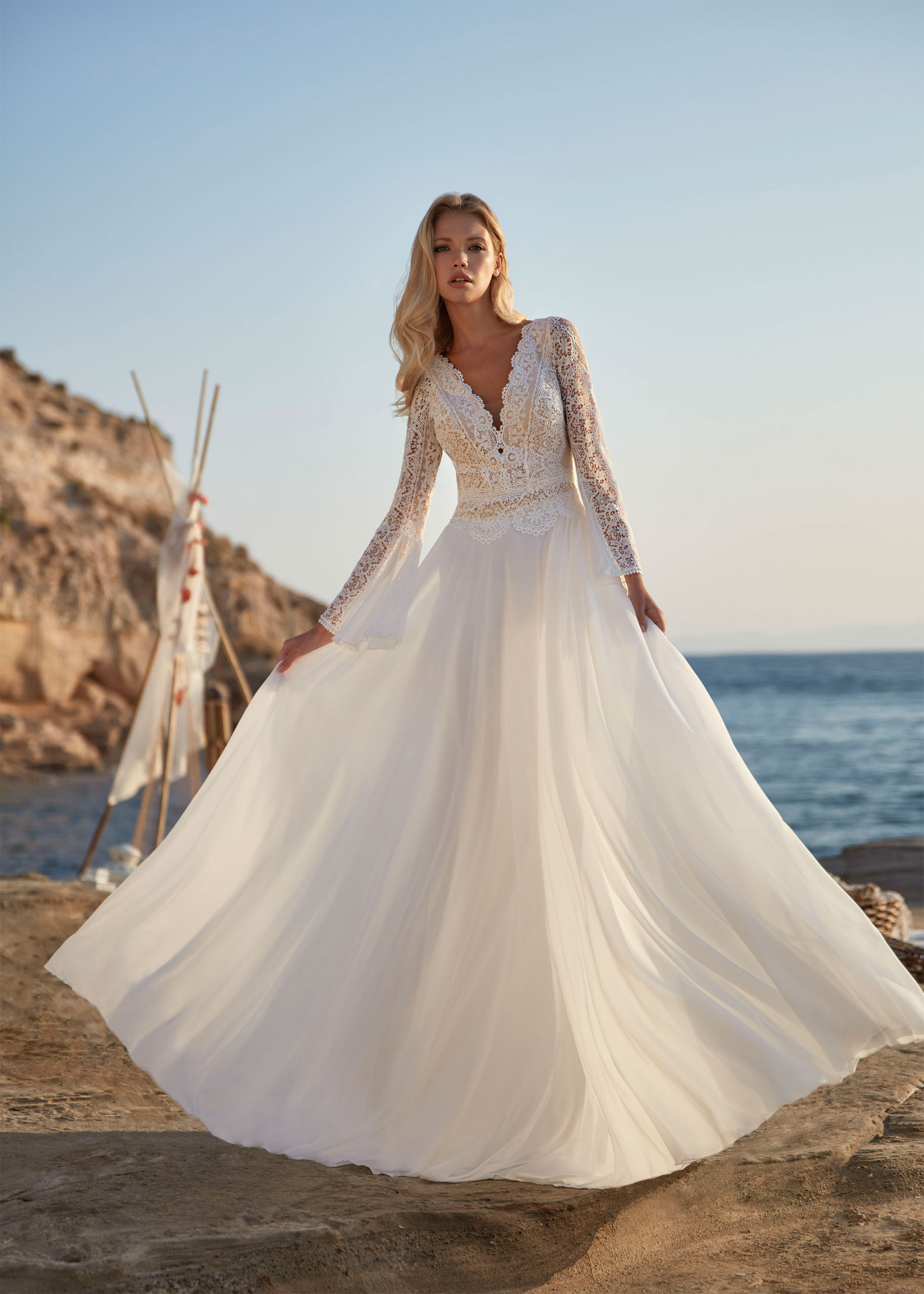 Hervé Paris Boho Vendome robe de mariée bohème