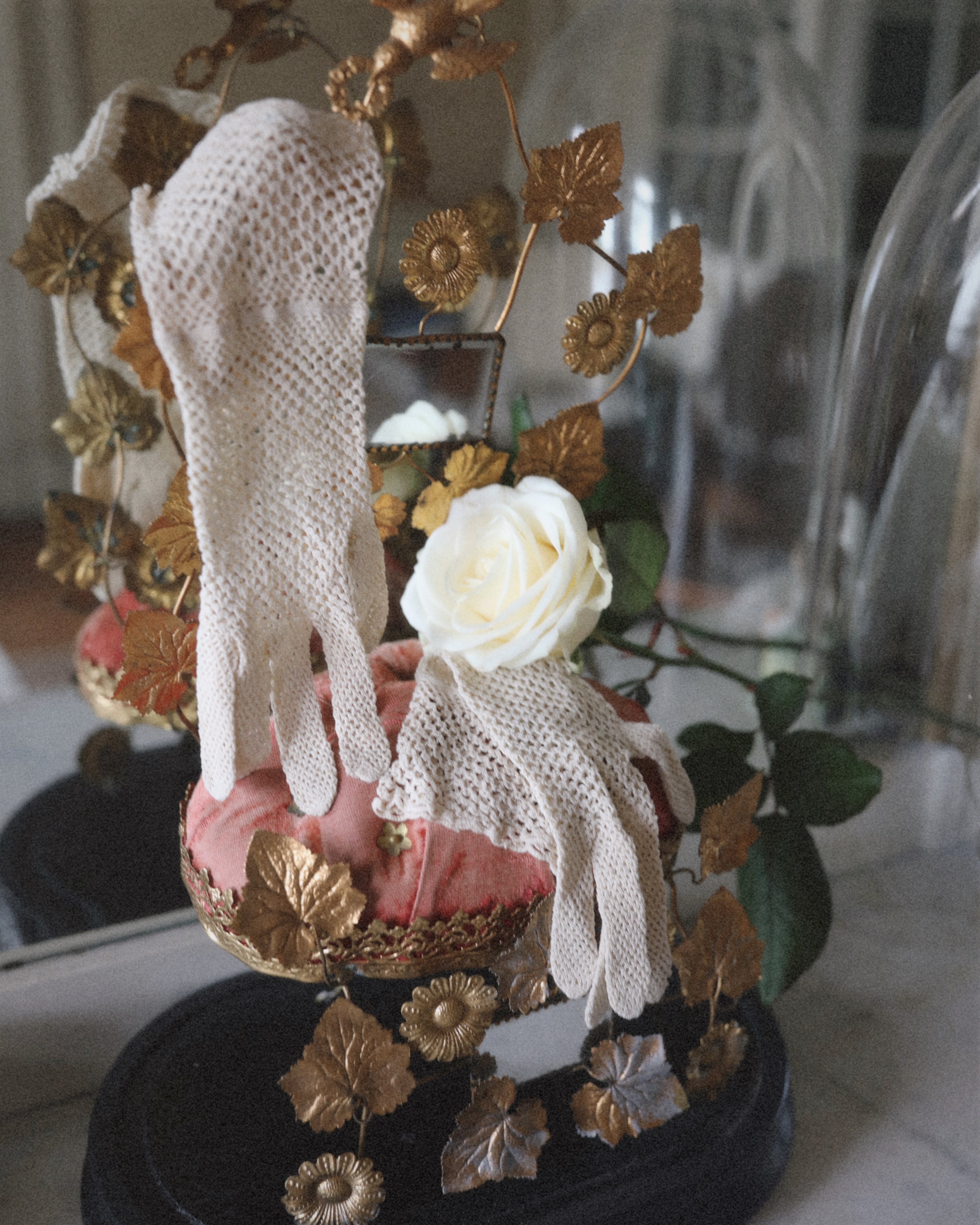 Solène Gisèle Les gants gants crochet ajourés montants