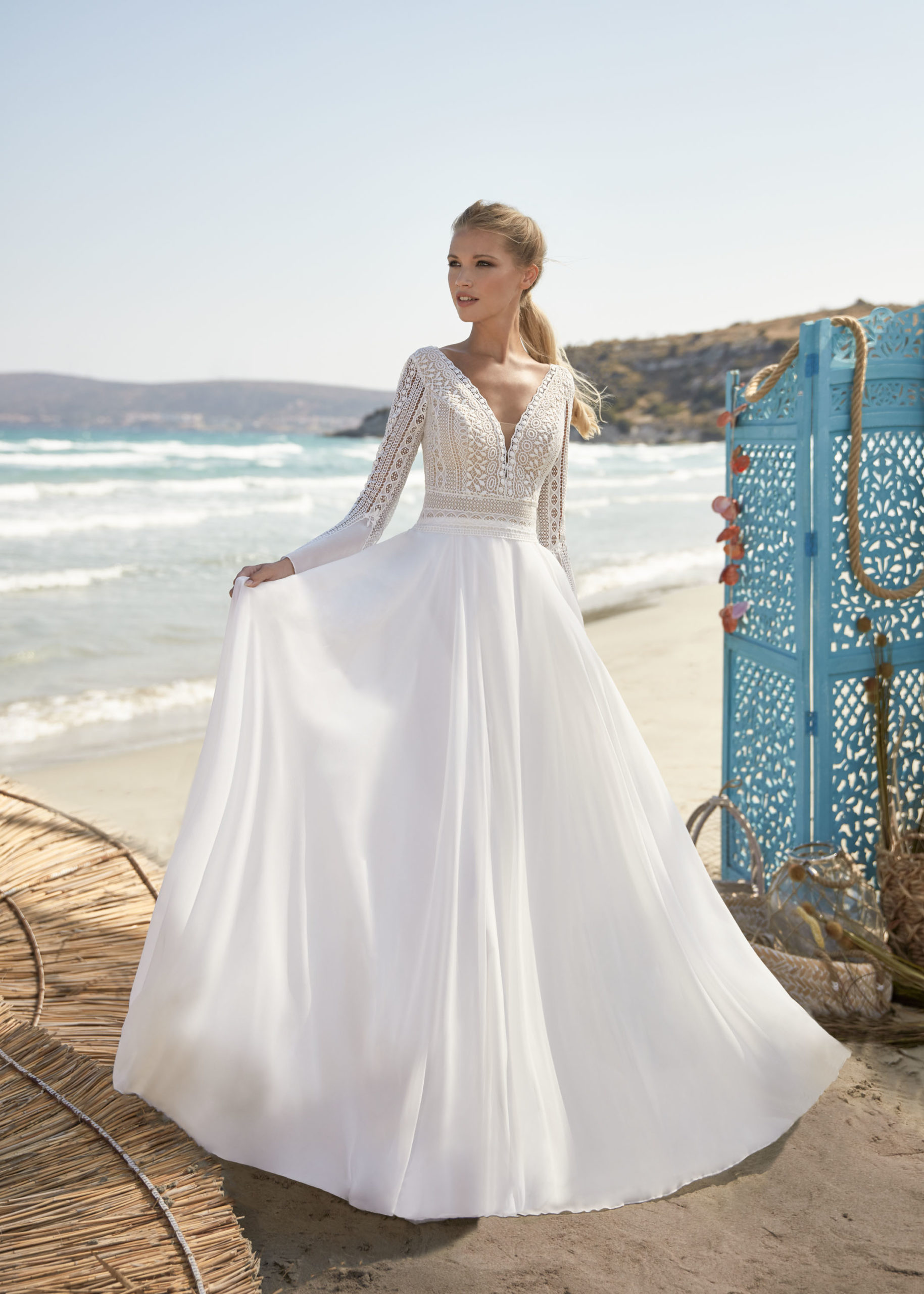 Hervé Paris Boho Destination Valreas robe de mariée blanche