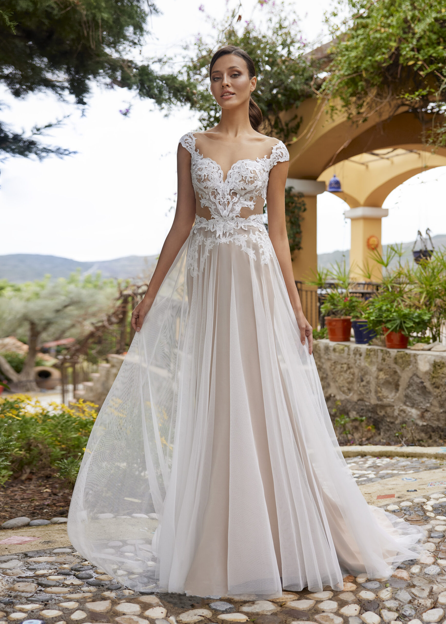 Hervé Paris My Freedom Amite robe de mariée ivoire tulle