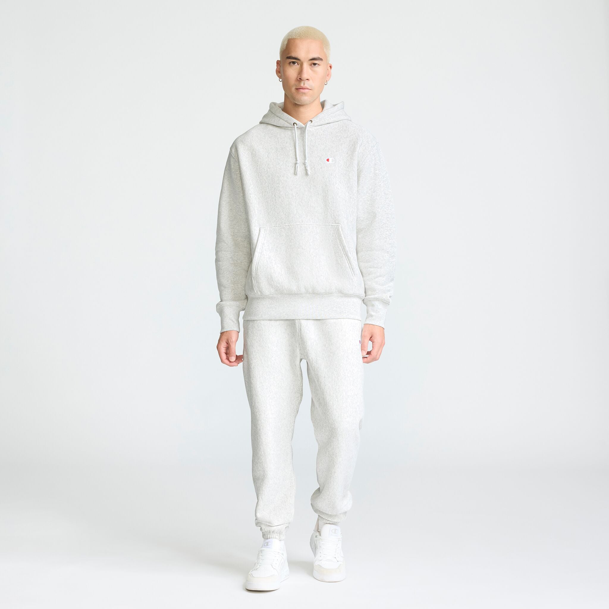 Champion Reverse Weave sweat capuche Platinum Silver épais