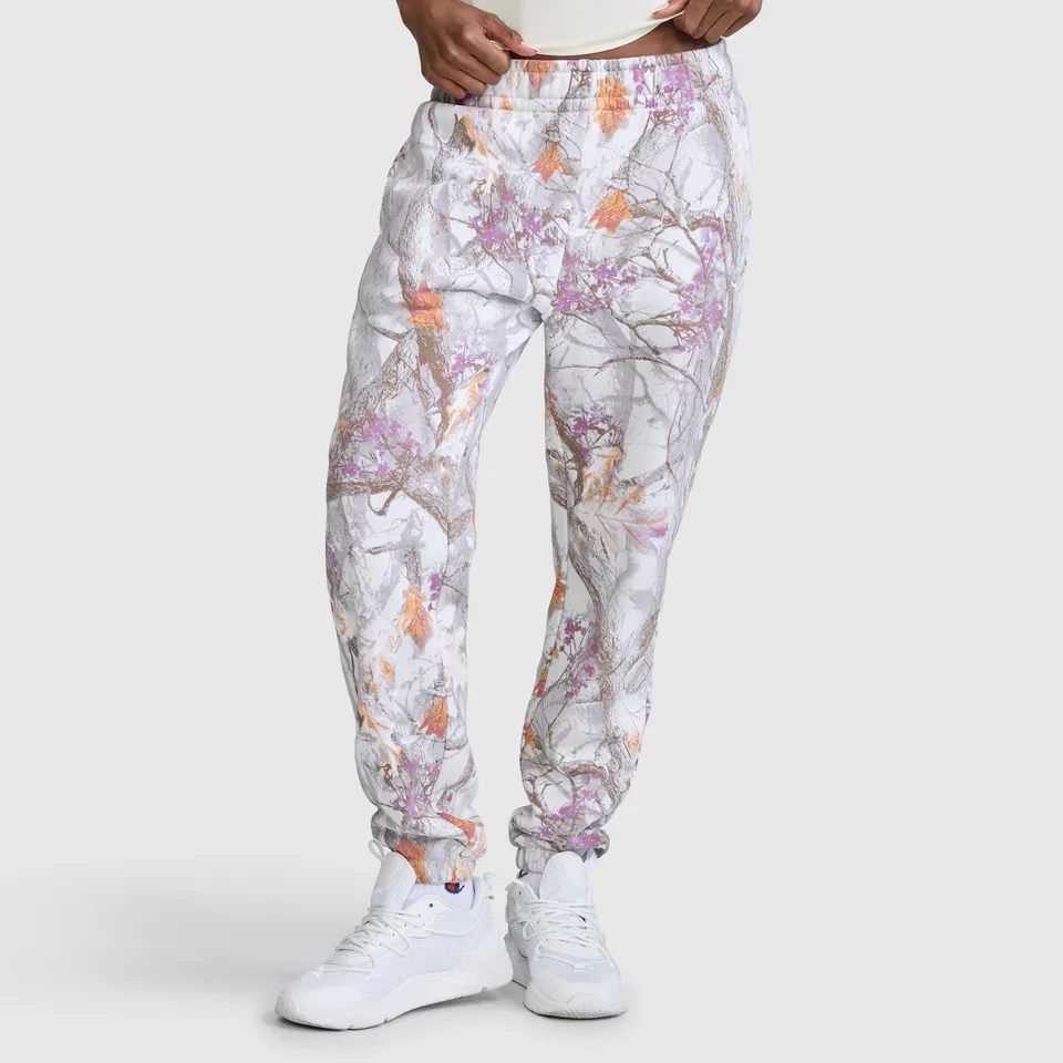 Champion Powerblend jogging boyfriend blanc imprimé coton