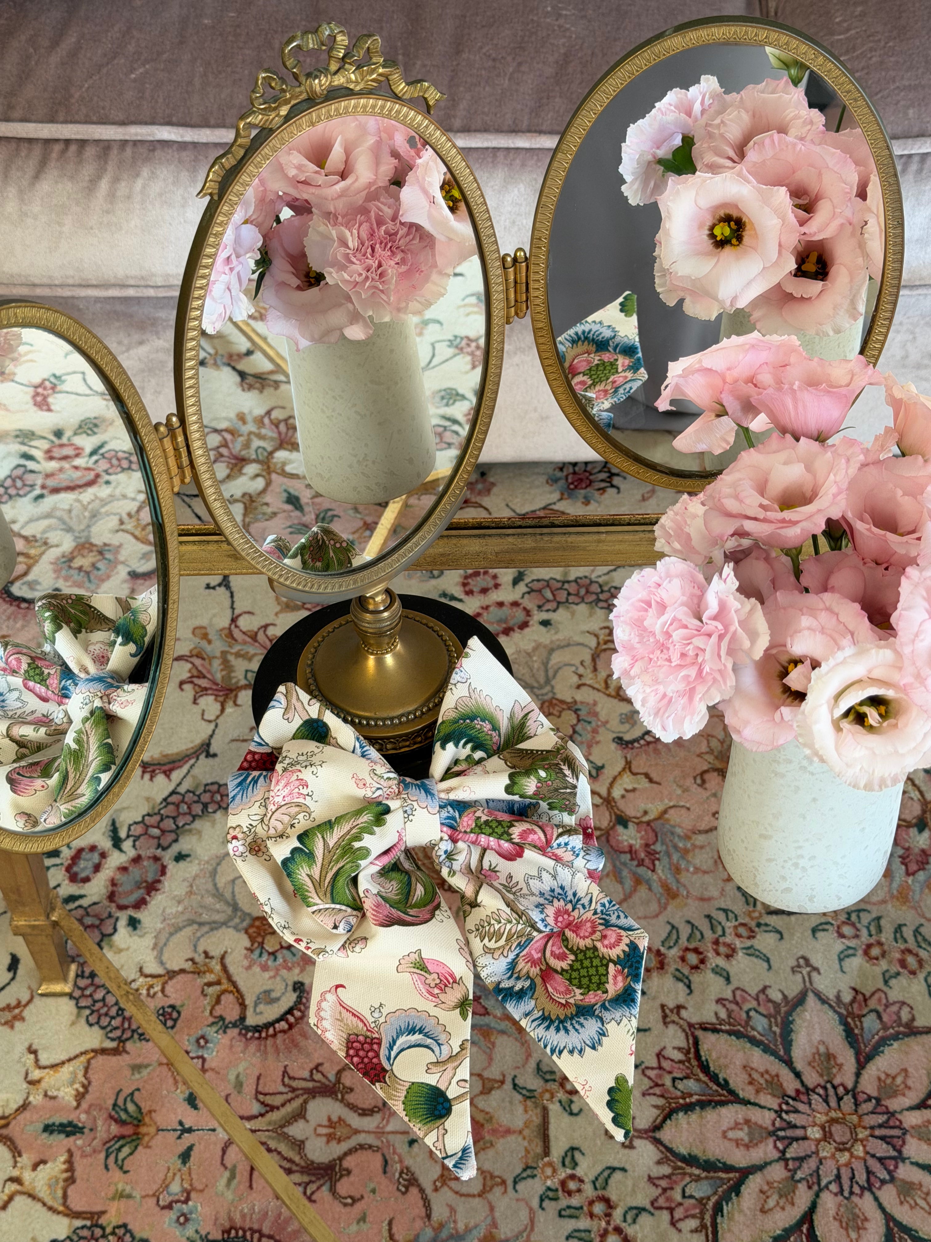 Solène Gisèle Couture noeud Persopolis fleuri coton 15x20
