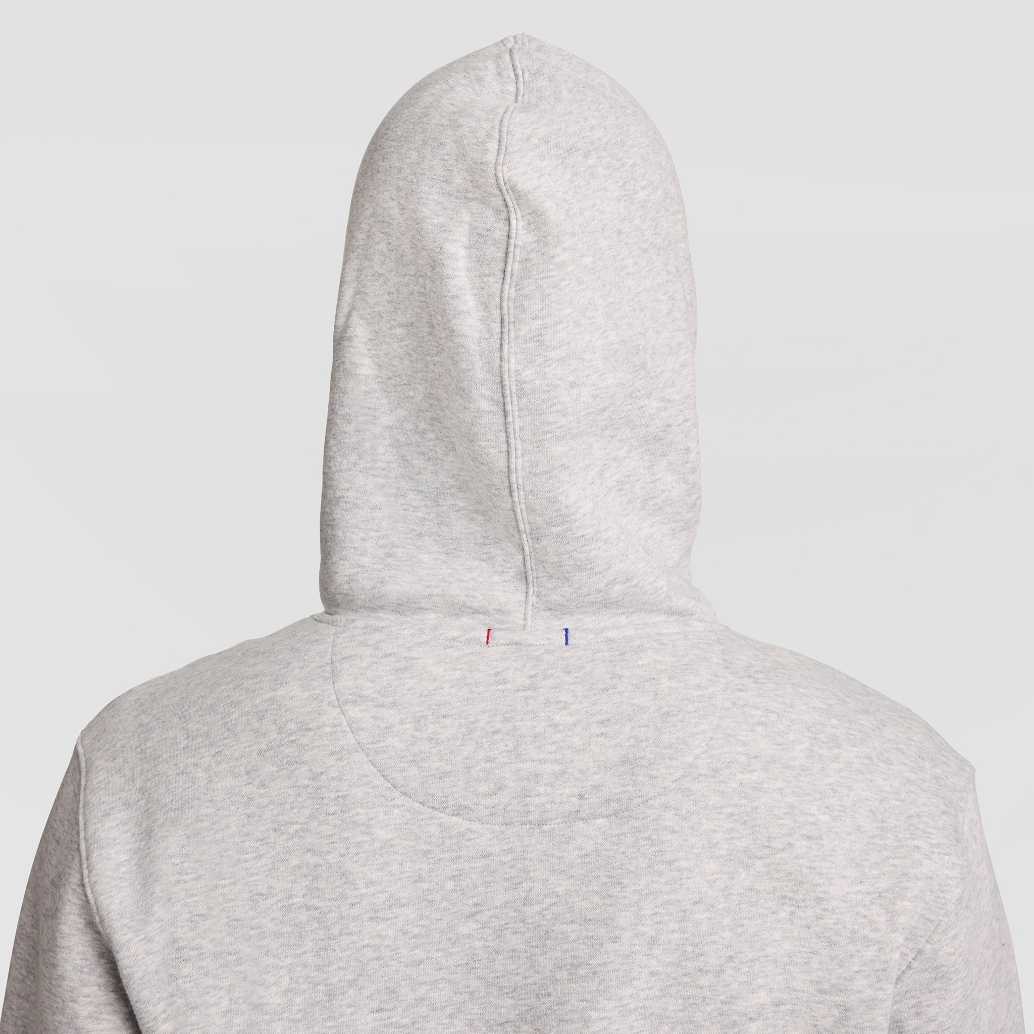 Champion Powerblend Hoodie Sweat Oxford Grey Script Logo Molleton