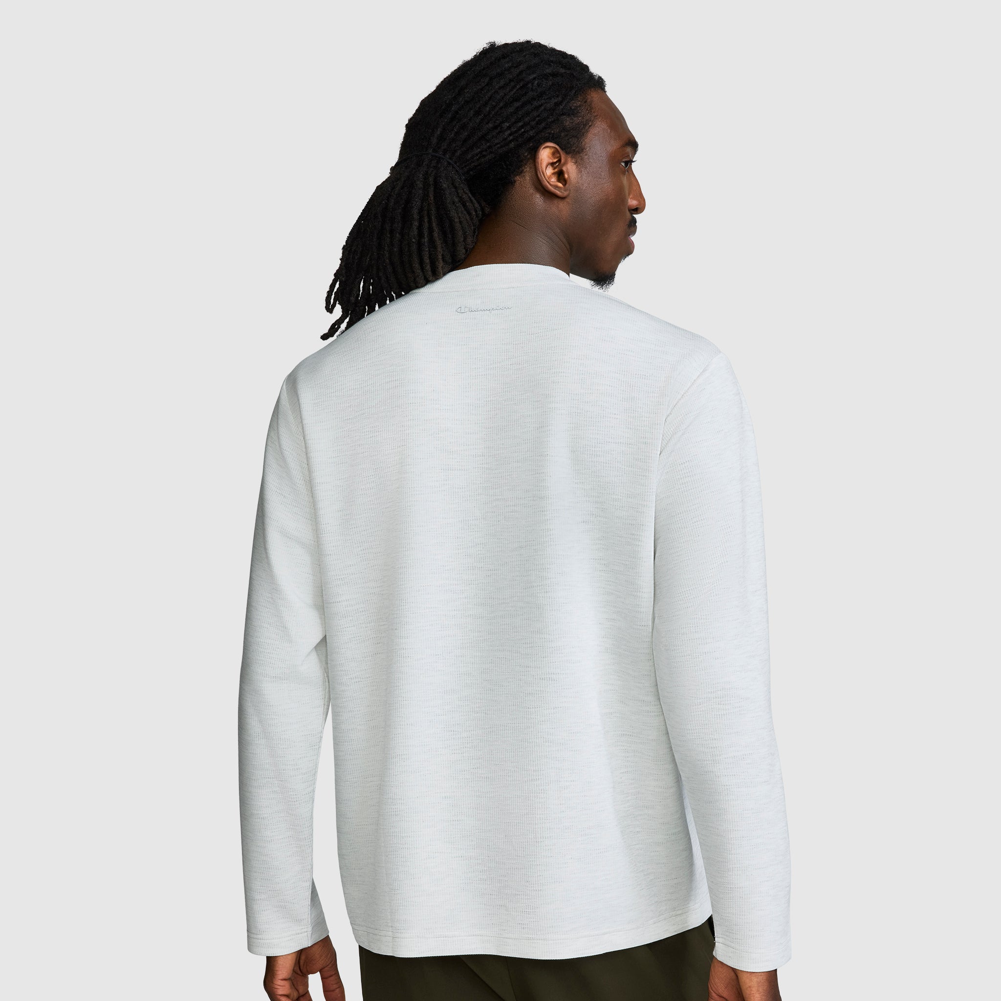 Champion Sport Sweat Homme Gris Platinum Silver Heather