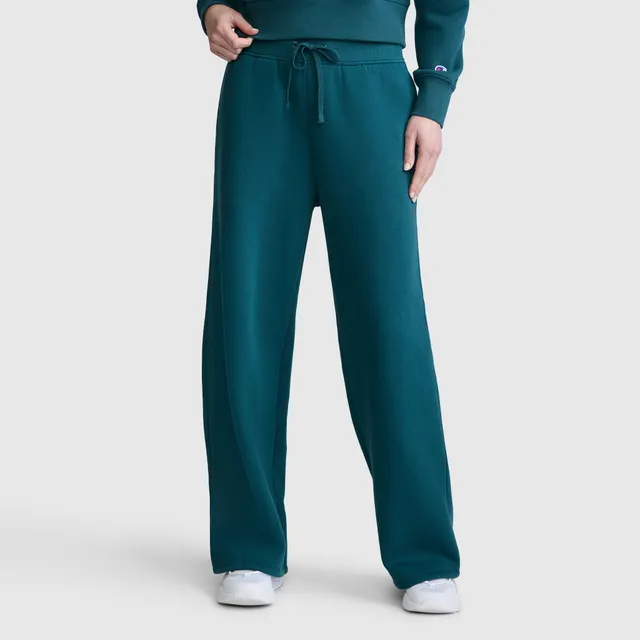 Champion Wide Leg Fleece pantalon jogging vert sarcelle molleton