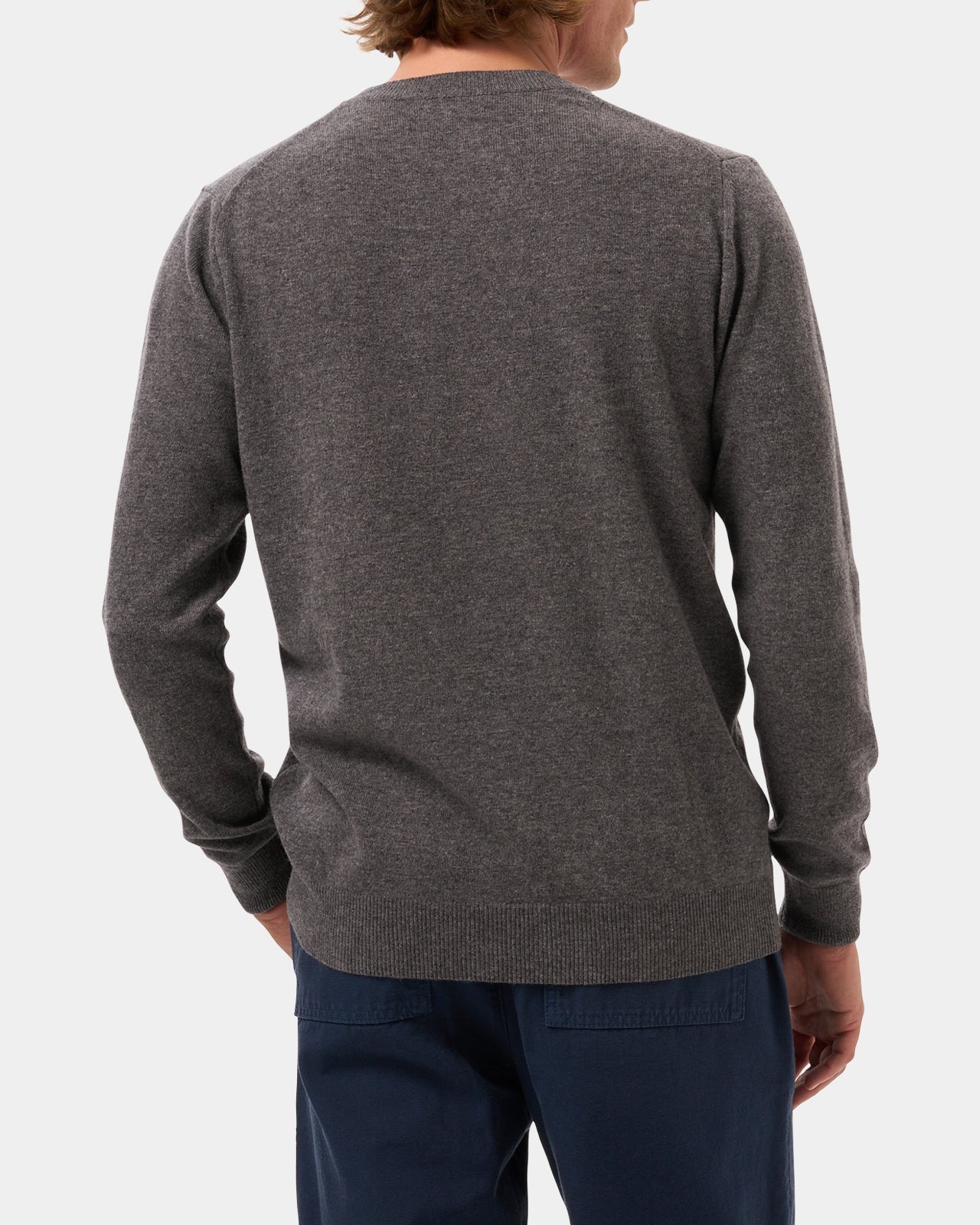 LAFAURIE GUSTAVO pull gris souris laine col rond