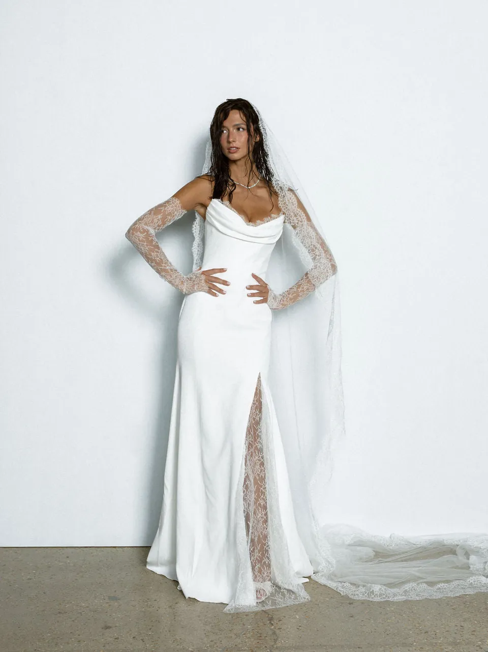 Rime Arodaky Gem Veil voile mariée 3 mètres dentelle