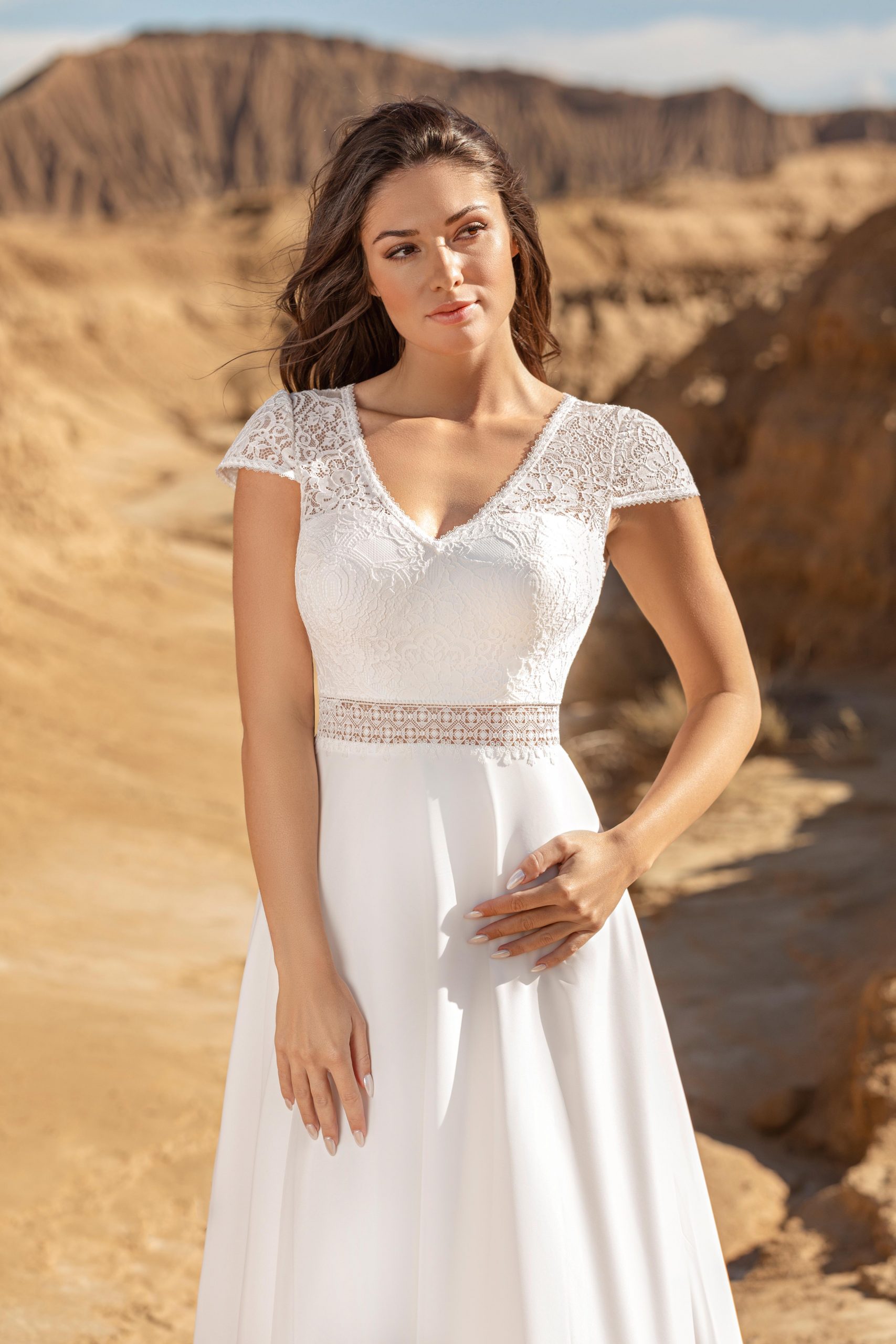 Le Jour de Notre Oui AMANDA robe de mariée blanche longue