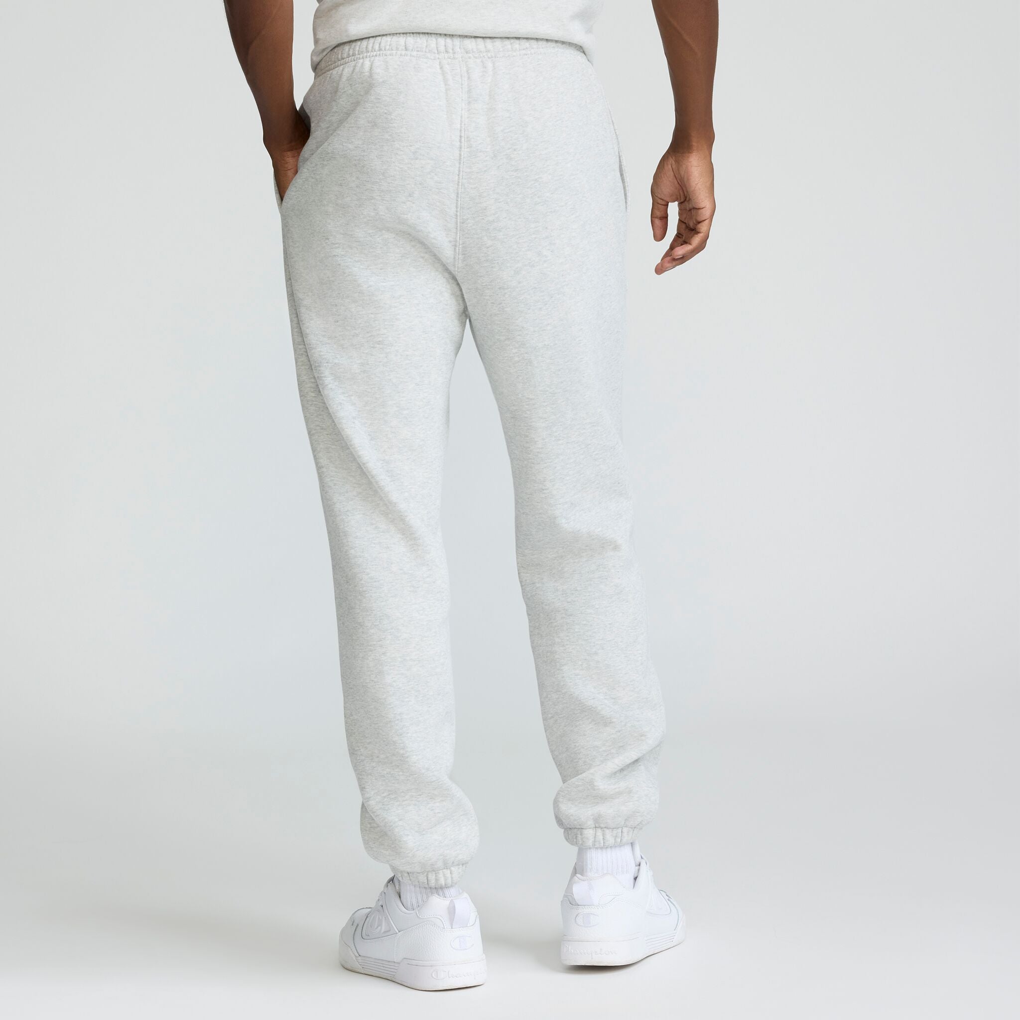 Champion Powerblend jogging homme Platinum Silver molleton
