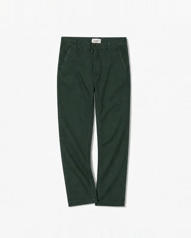 LAFAURIE ALBERT Pantalon Chino Vert Cèdre Coton