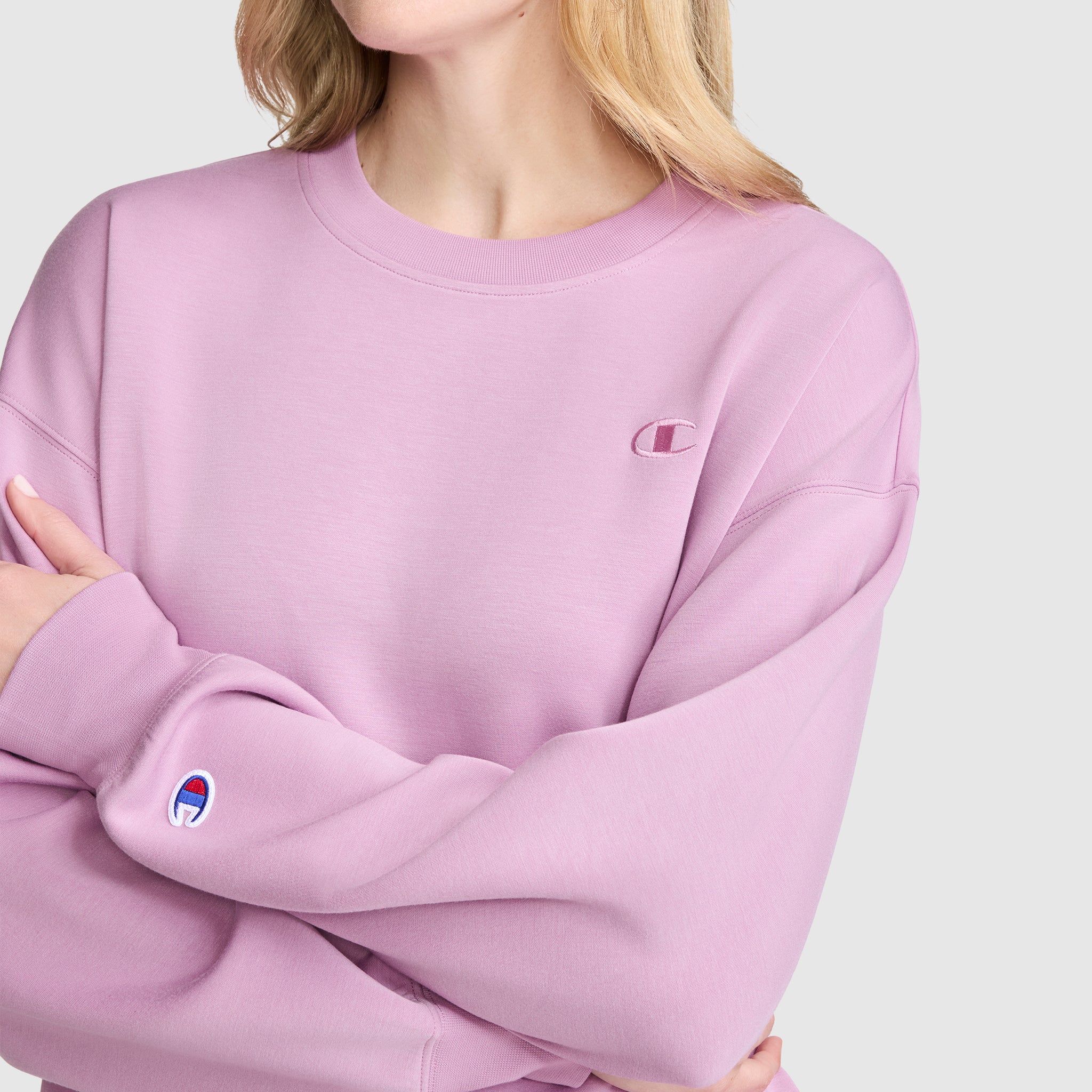 Champion Crewneck Pullover sweat violet Smoky Grape modal