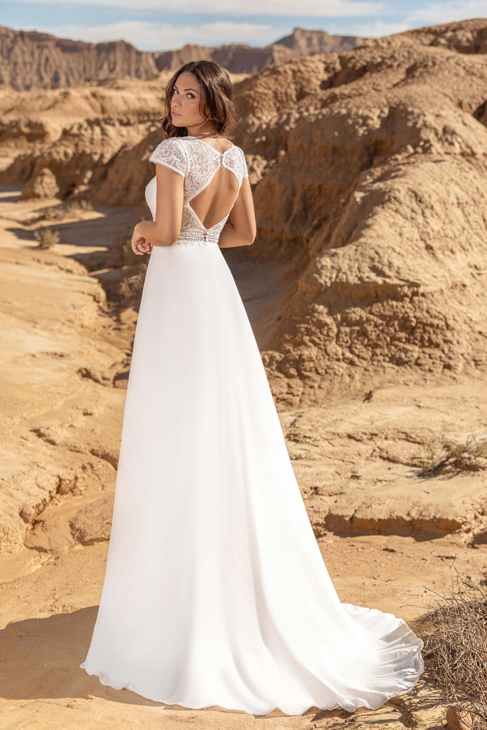 Le Jour de Notre Oui AMANDA robe de mariée blanche longue