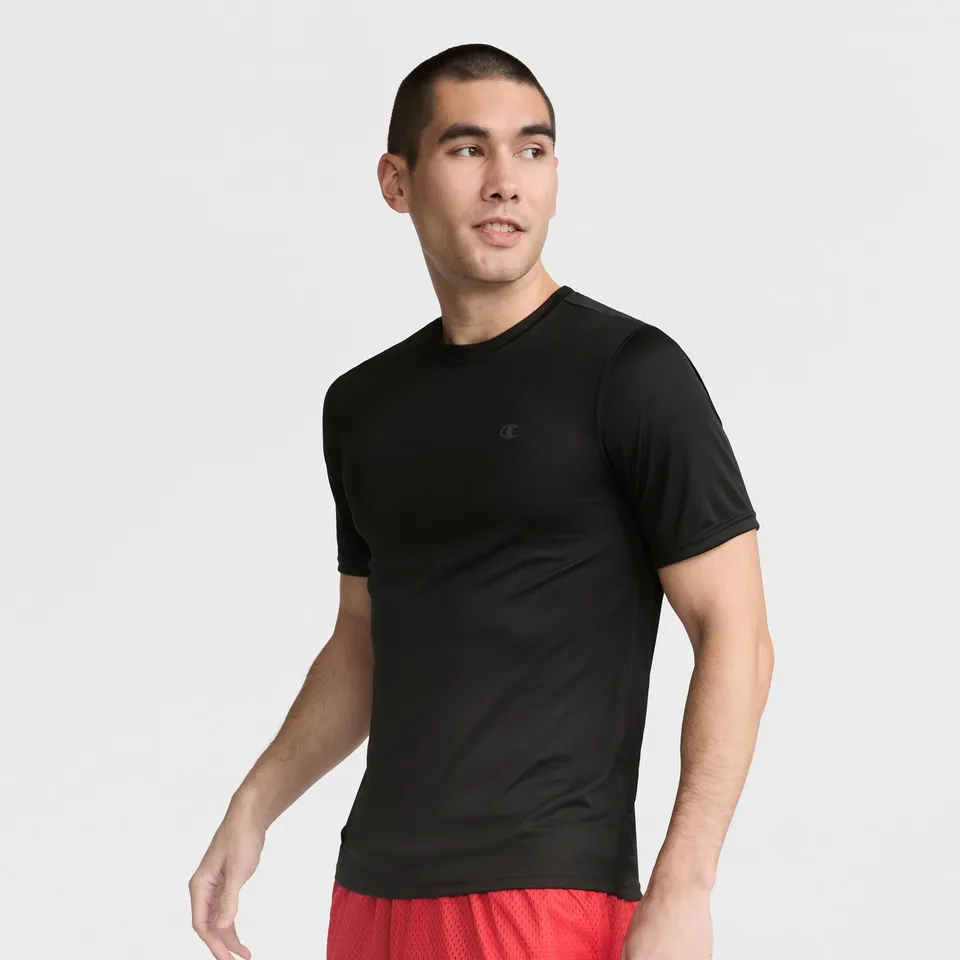 Champion Sport T-Shirt Reflective C Logo Black homme