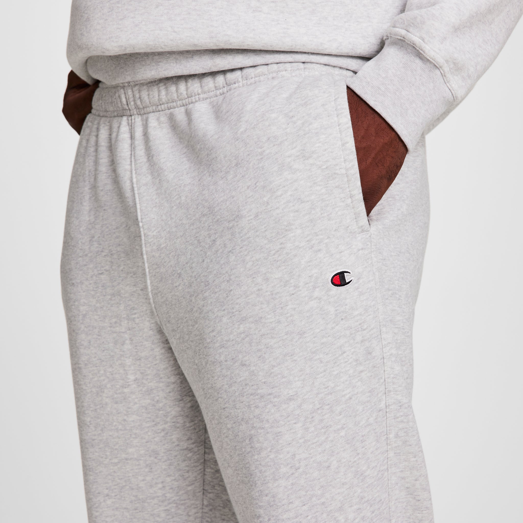 Champion Powerblend jogging gris clair grande taille homme