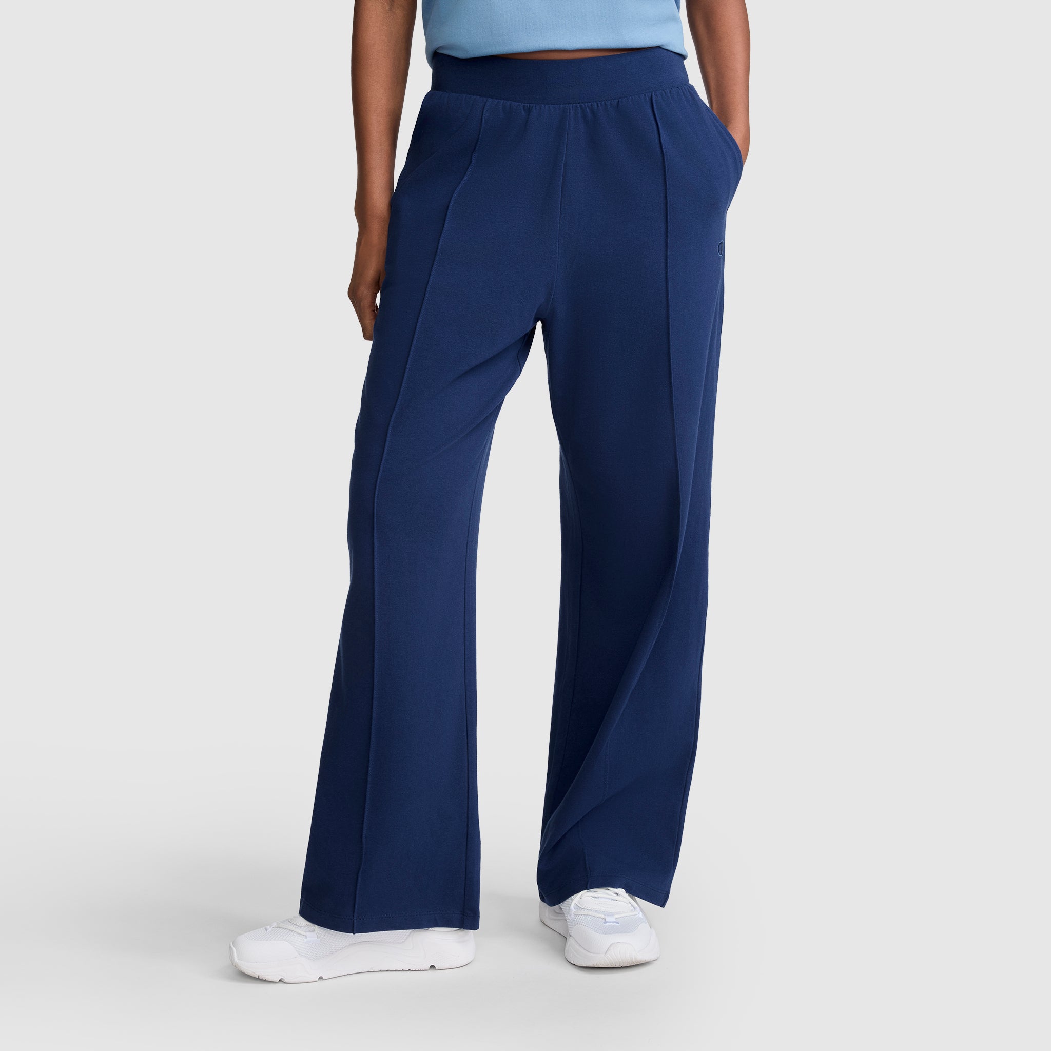 Champion Open Bottom Pant pantalon femme Blue Depths nylon
