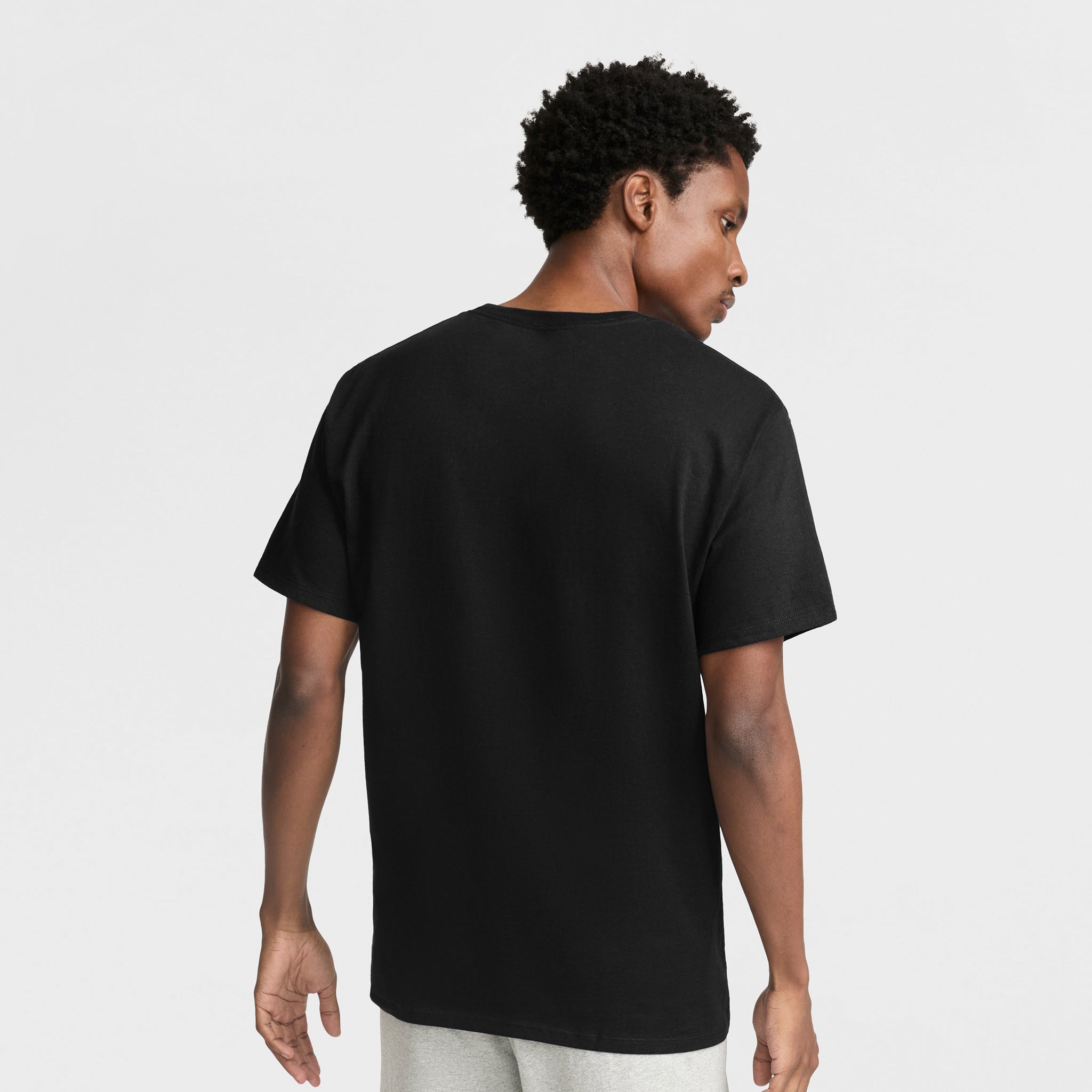 Champion Classic Script Logo t-shirt noir 100% coton homme