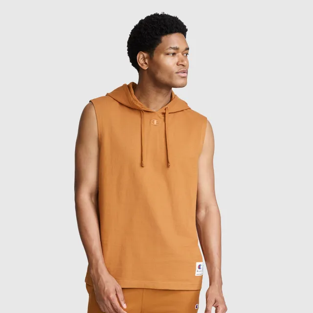 Champion Jersey Sleeveless Hoodie sweat capuche orange Glazed Ginger coton