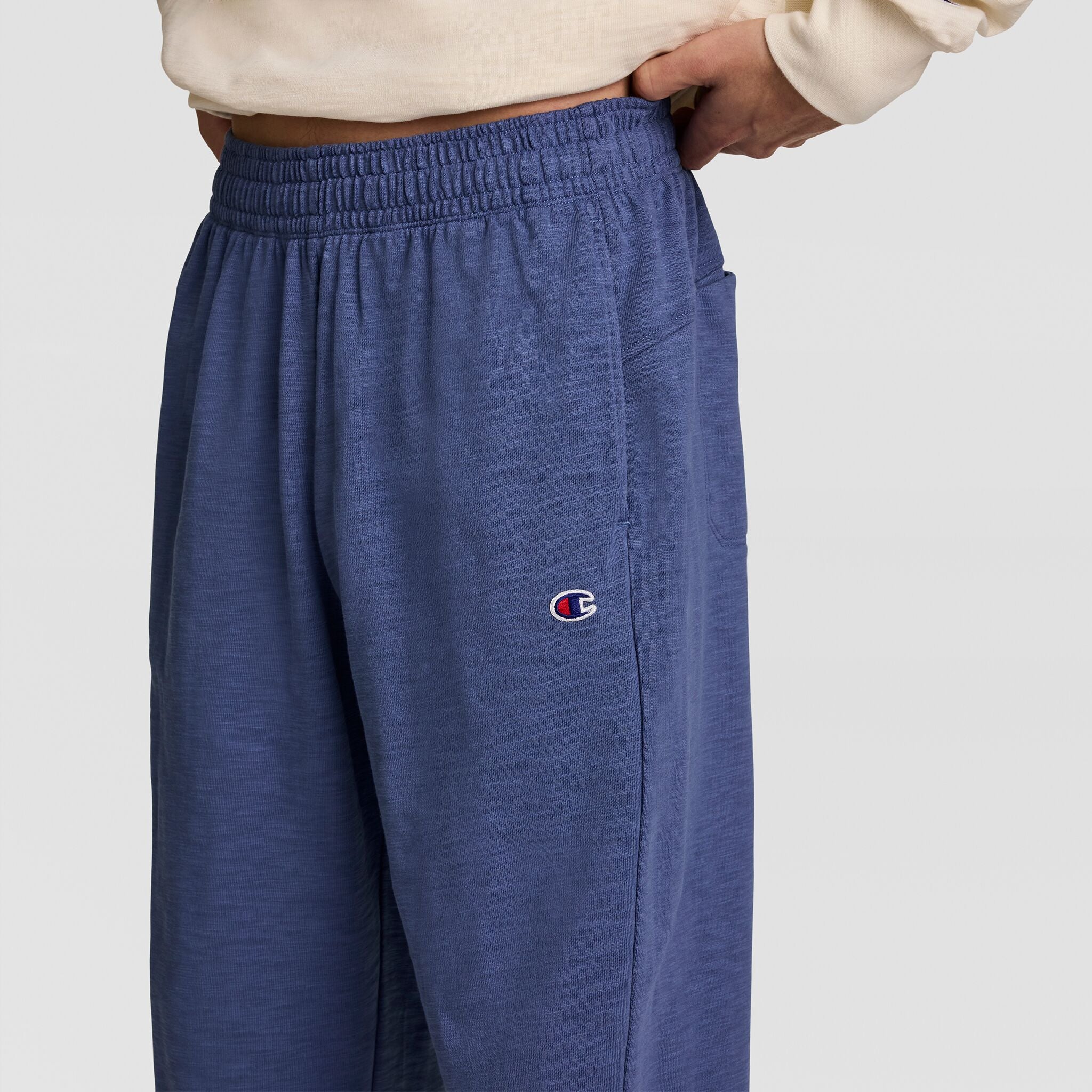 Champion Modern Retro pantalon bleu coton large homme