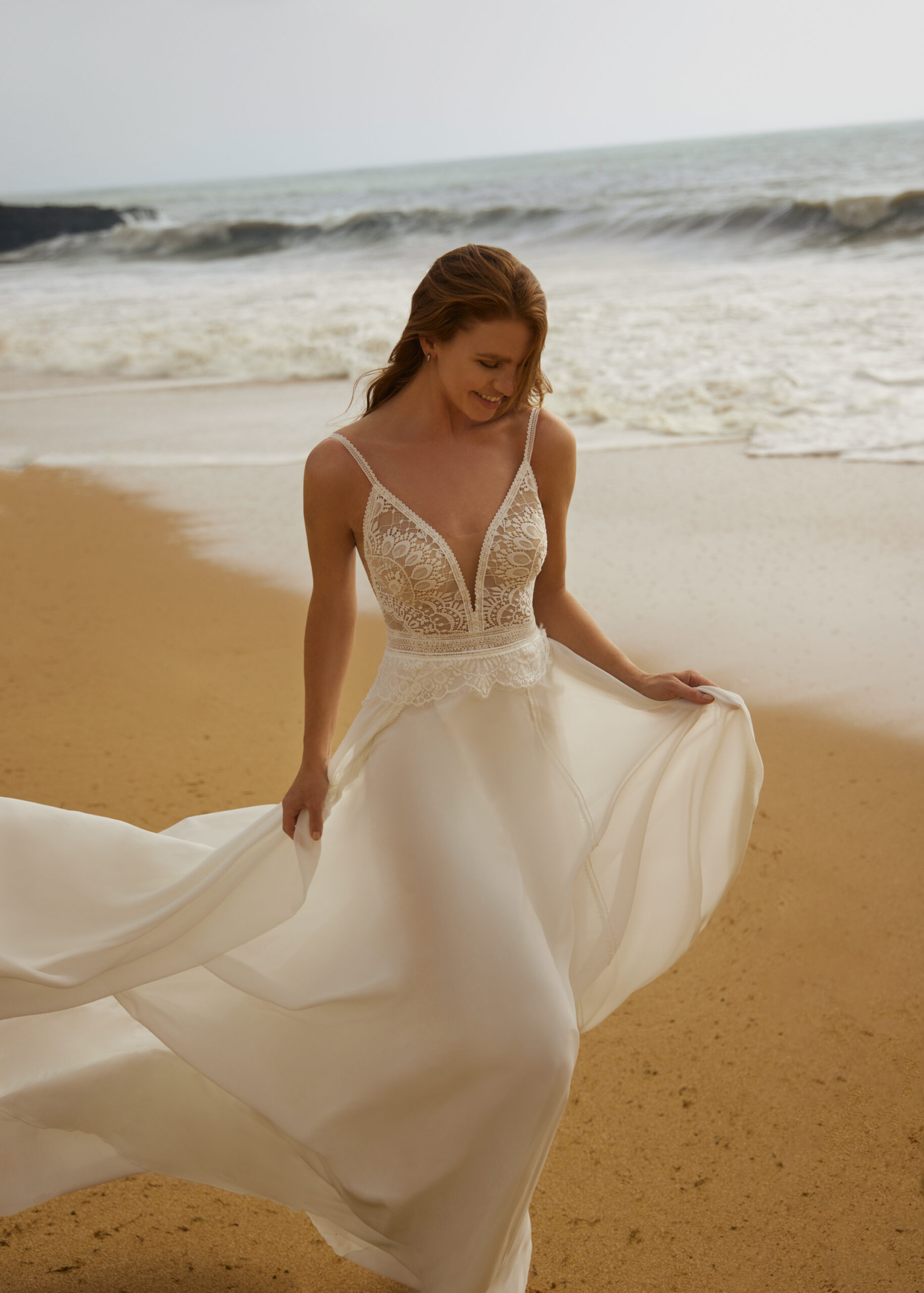 Hervé Paris Cherish Love Chriss robe de mariée ivoire dentelle