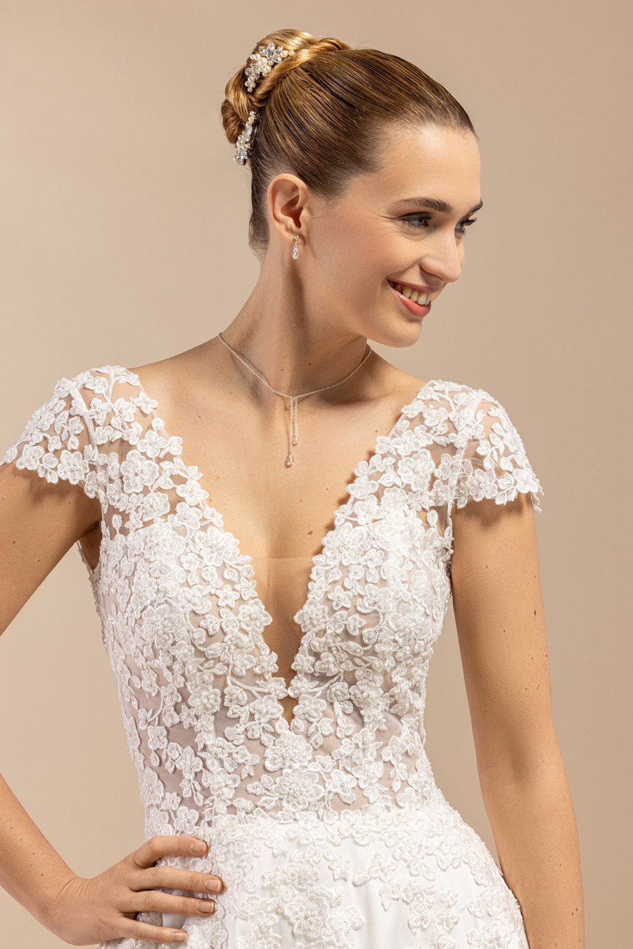 Le Jour de Notre Oui Bronze robe de mariée longue bronze