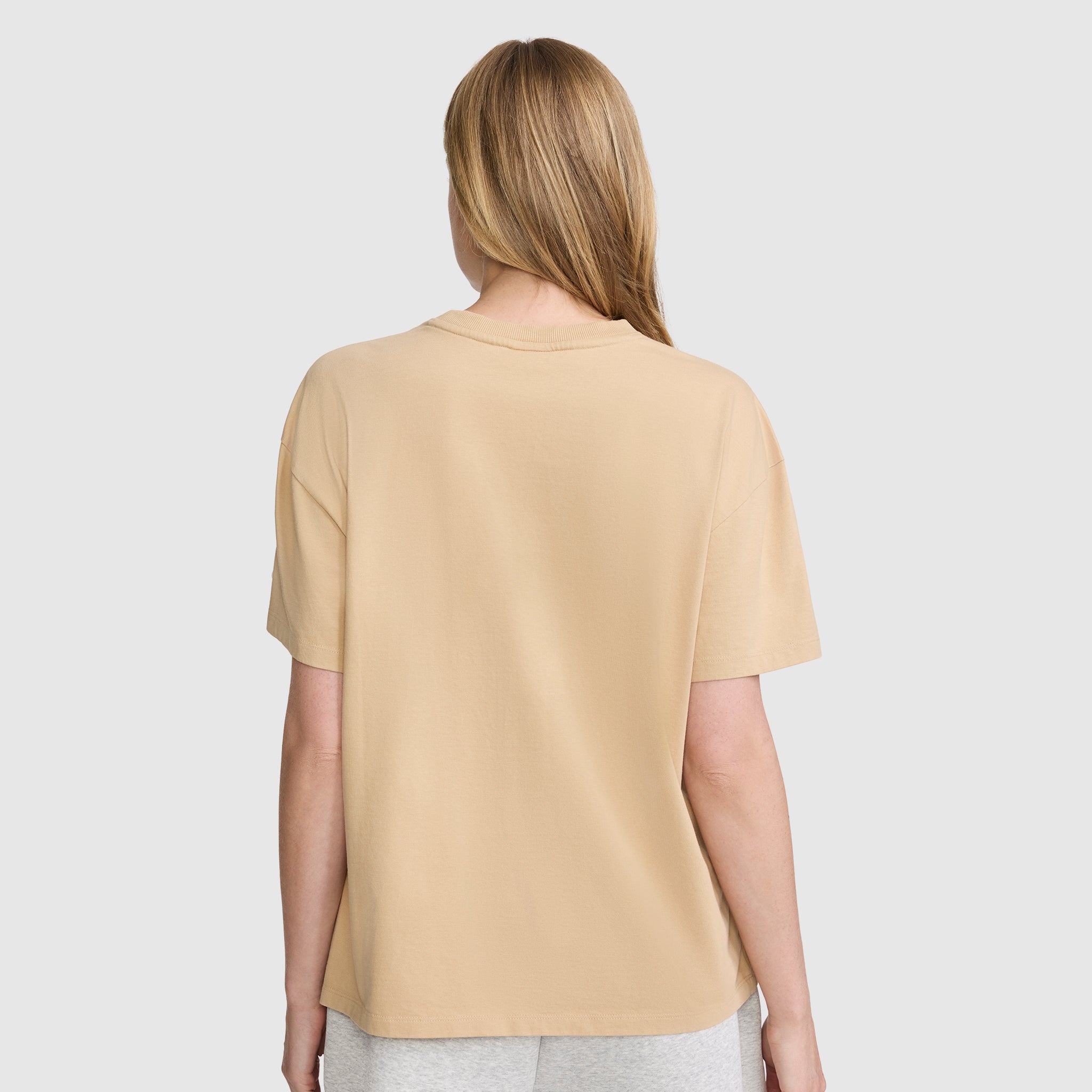 Champion Loose Fit T-shirt ample femme beige coton
