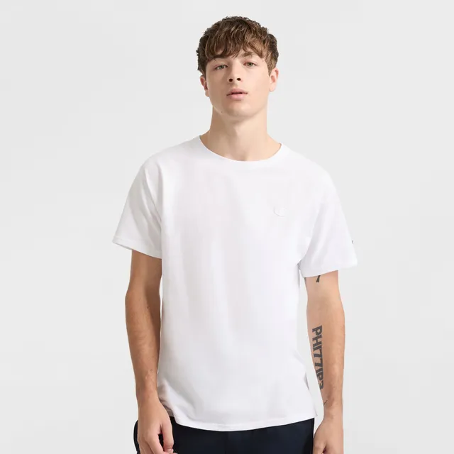 Champion Classic T-Shirt Blanc Coton Col Rond Logo C
